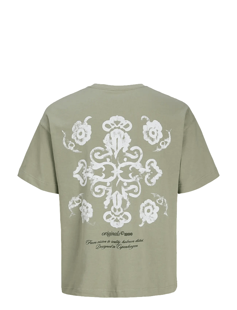 Jack & Jones - JORMONTAUK BACK GRAPHIC TEE SS EA26 JNR - kurzärmelige - seagrass - 2