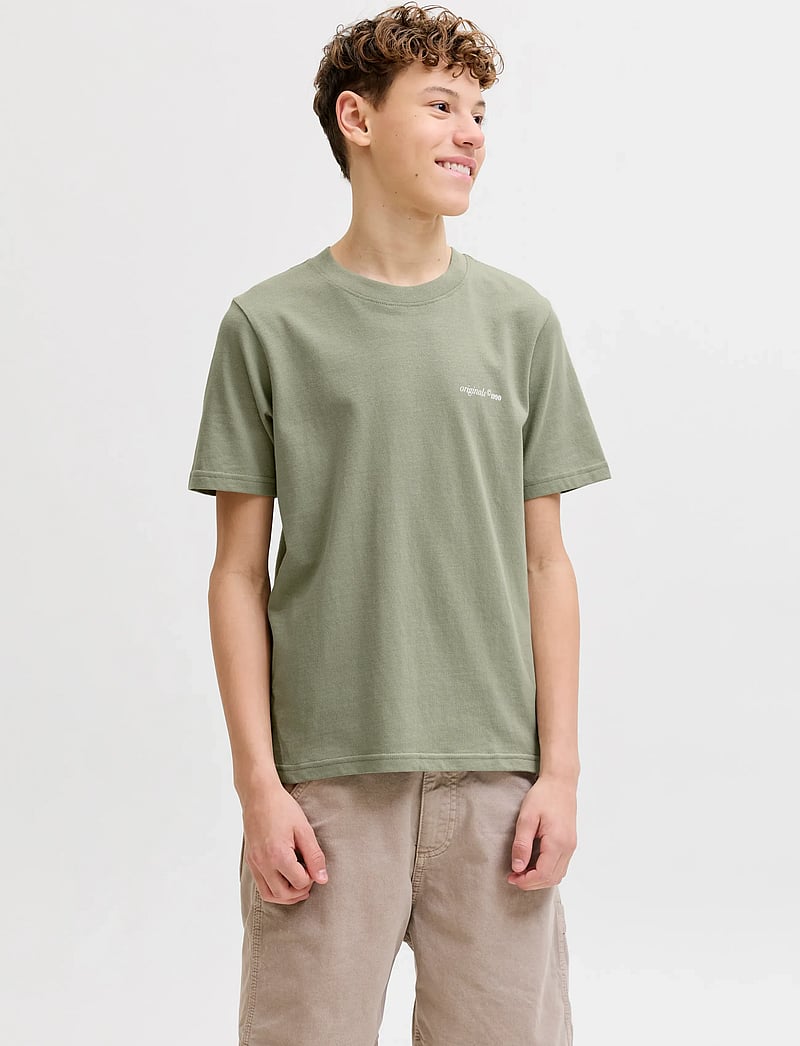 Jack & Jones - JORMONTAUK BACK GRAPHIC TEE SS EA26 JNR - kurzärmelige - seagrass - 0