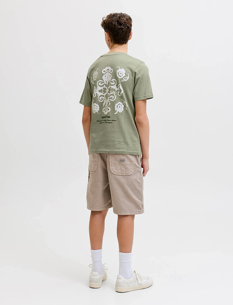 Jack & Jones - JORMONTAUK BACK GRAPHIC TEE SS EA26 JNR - kurzärmelige - seagrass - 3