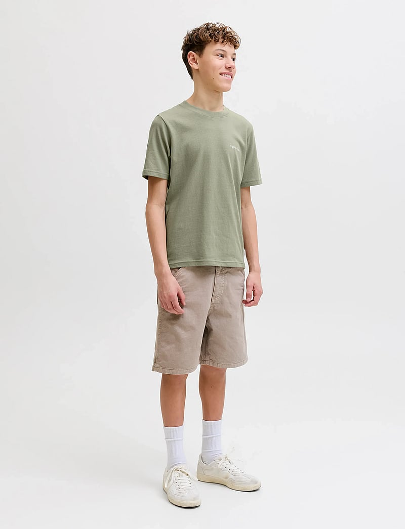 Jack & Jones - JORMONTAUK BACK GRAPHIC TEE SS EA26 JNR - kurzärmelige - seagrass - 4
