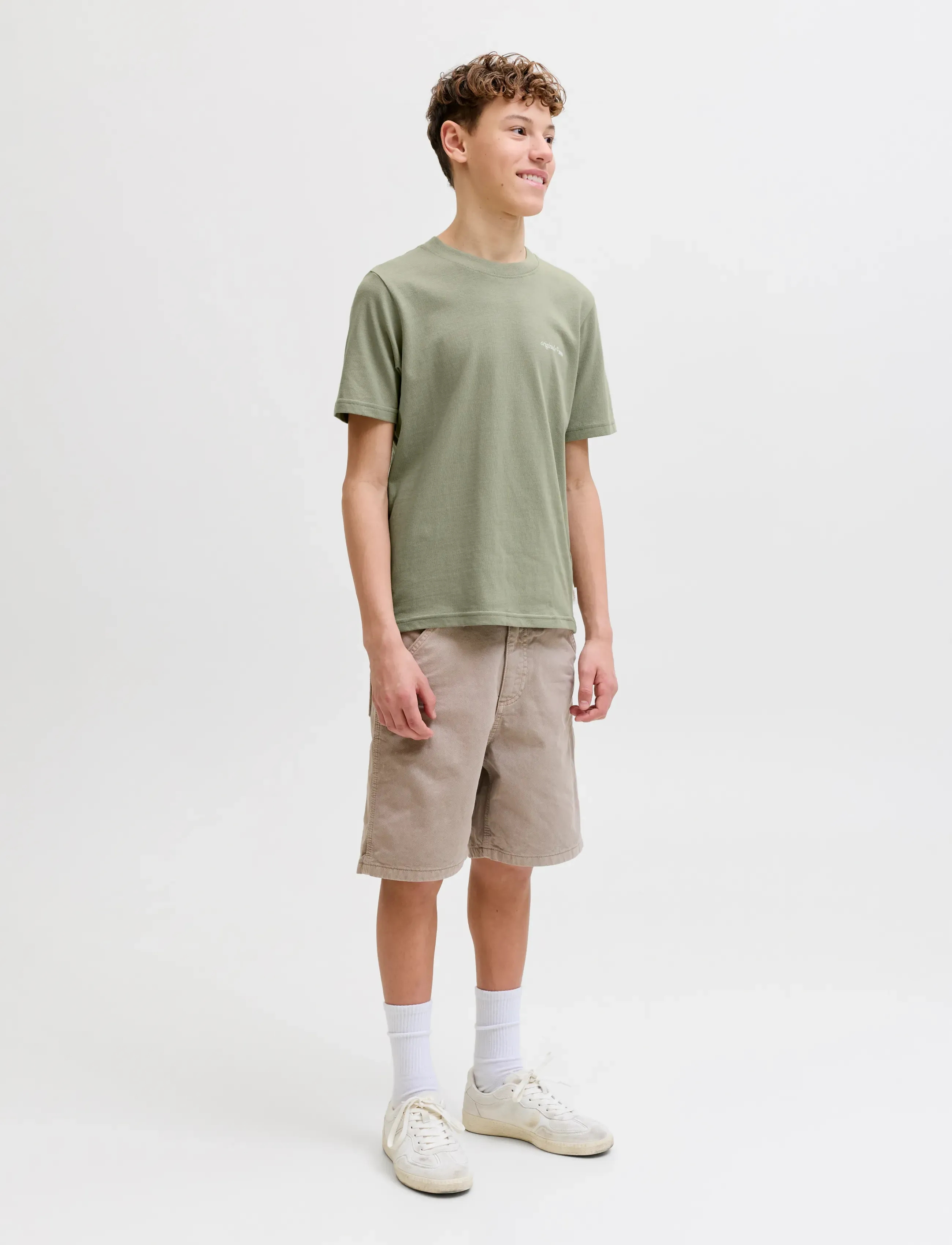 Jack & Jones - JORMONTAUK BACK GRAPHIC TEE SS EA26 JNR - kurzärmelige - seagrass - 4