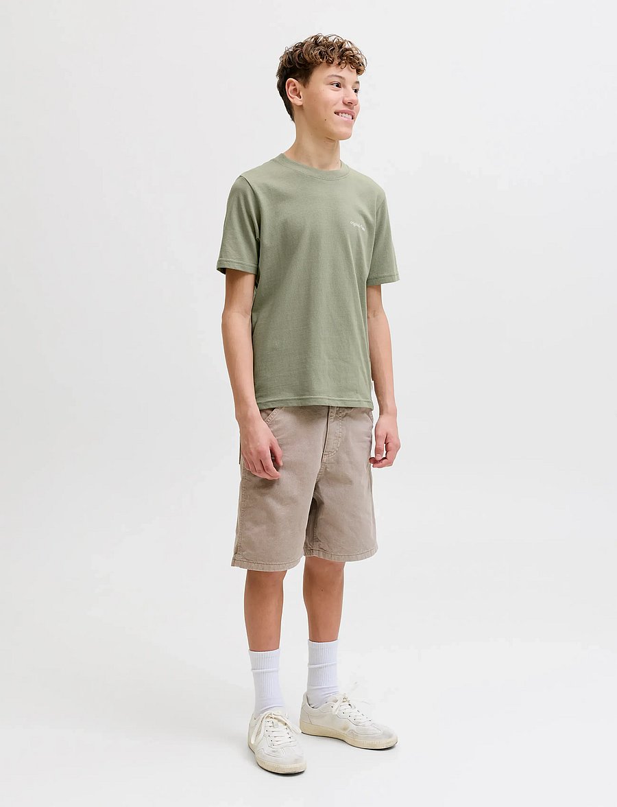 Jack & Jones - JORMONTAUK BACK GRAPHIC TEE SS EA26 JNR - kurzärmelige - seagrass - 4