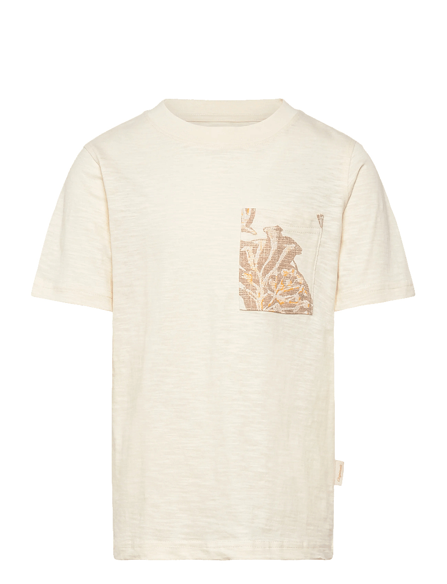 Jack & Jones - JORMONTAUK AOP POCKET TEE CN JNR - kurzärmelige - antique white - 0