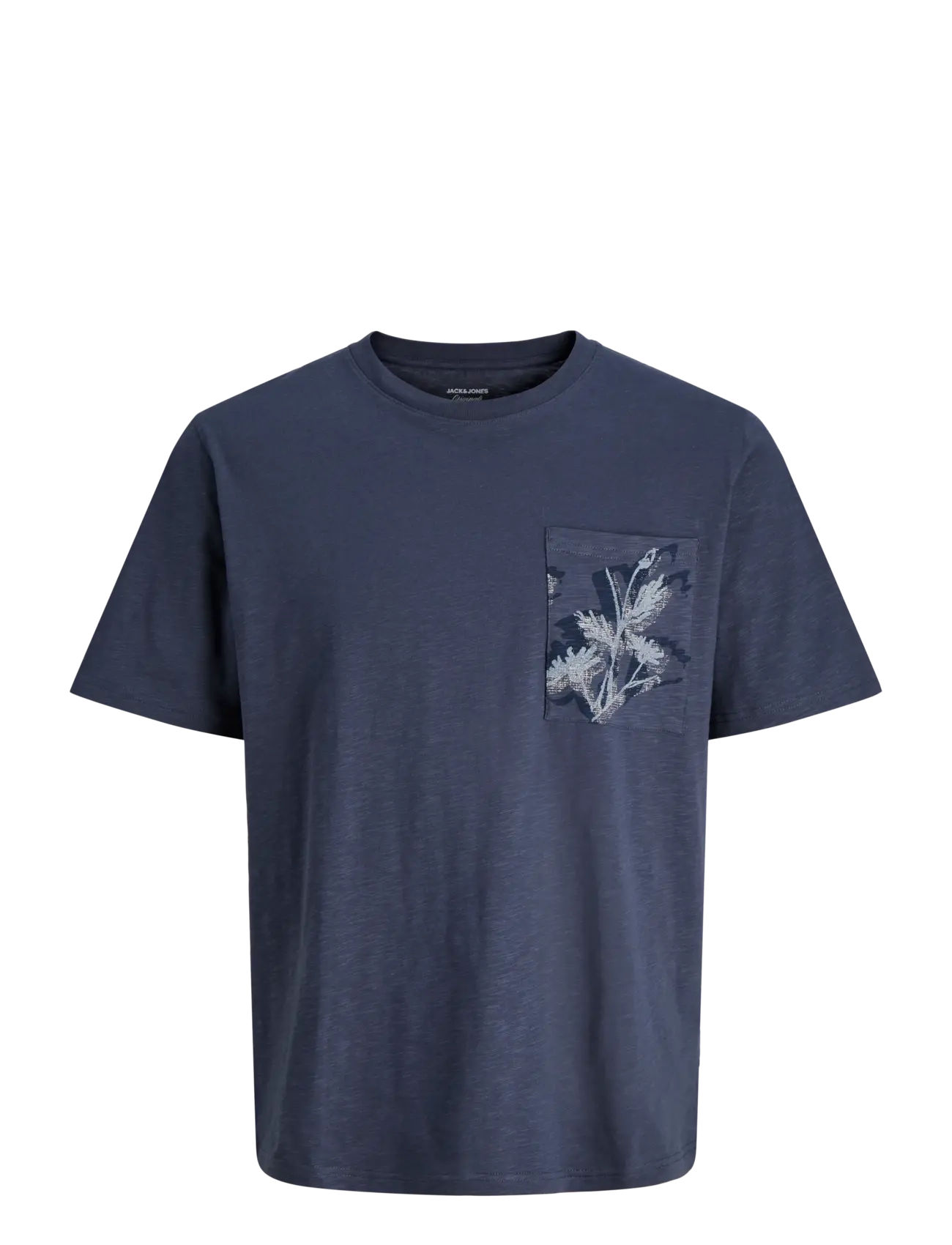 Jack & Jones JORMONTAUK AOP POCKET TEE CN JNR - Overdele - ODYSSEY GRAY / navy