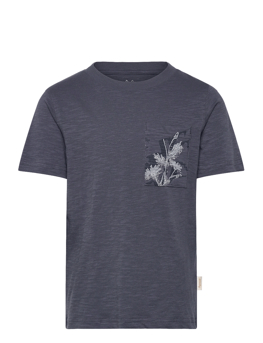 Jack & Jones - JORMONTAUK AOP POCKET TEE CN JNR - kurzärmelige - odyssey gray - 0