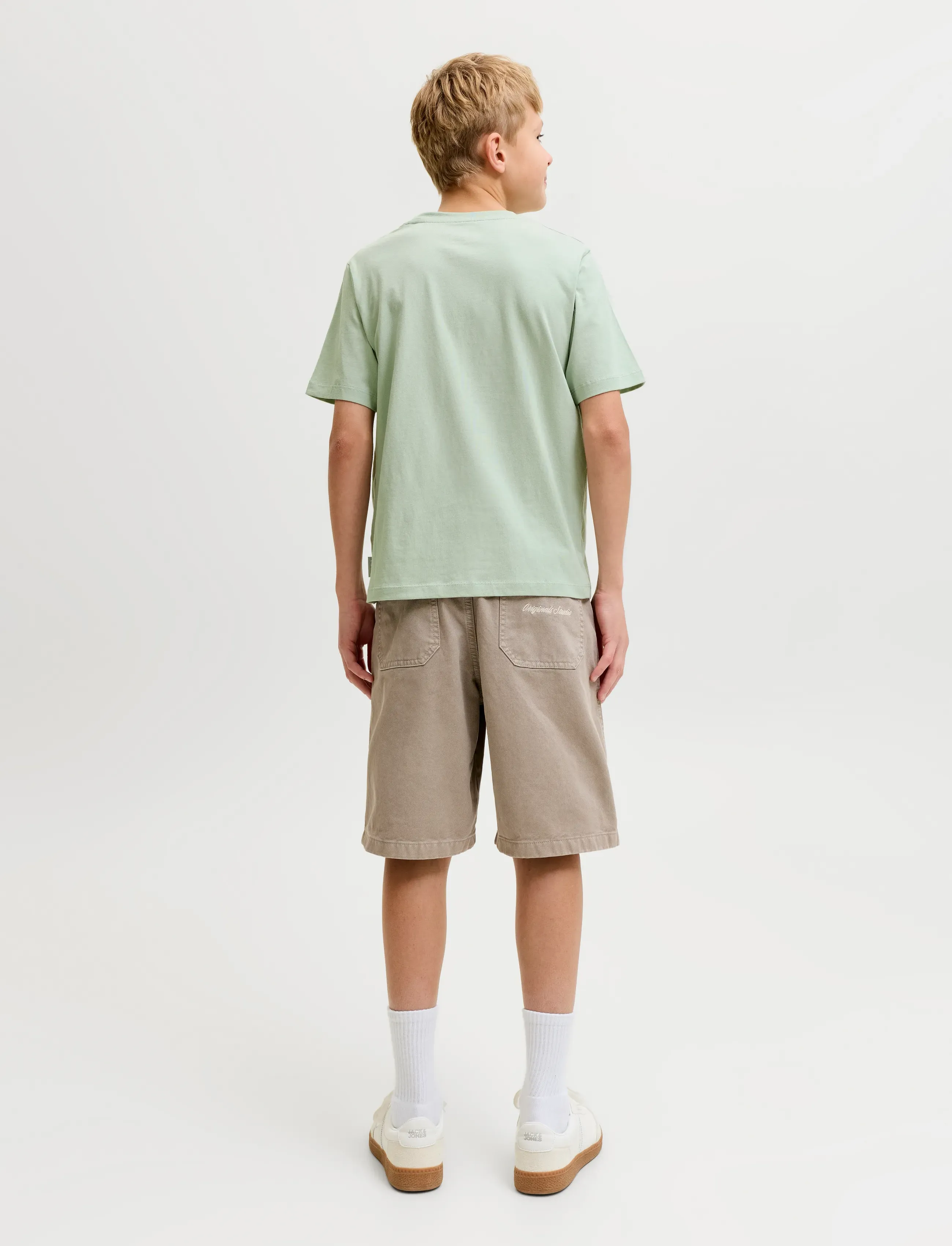 Jack & Jones - JCOFUSION DOTS PRINT TEE SS CN SN JNR - short-sleeved t-shirts - aqua gray - 2