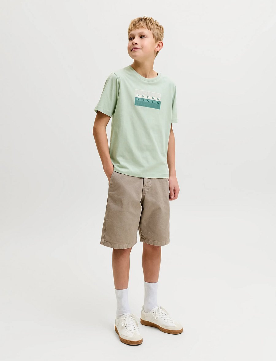 Jack & Jones - JCOFUSION DOTS PRINT TEE SS CN SN JNR - lühikeste varrukatega t-särgid - aqua gray - 3