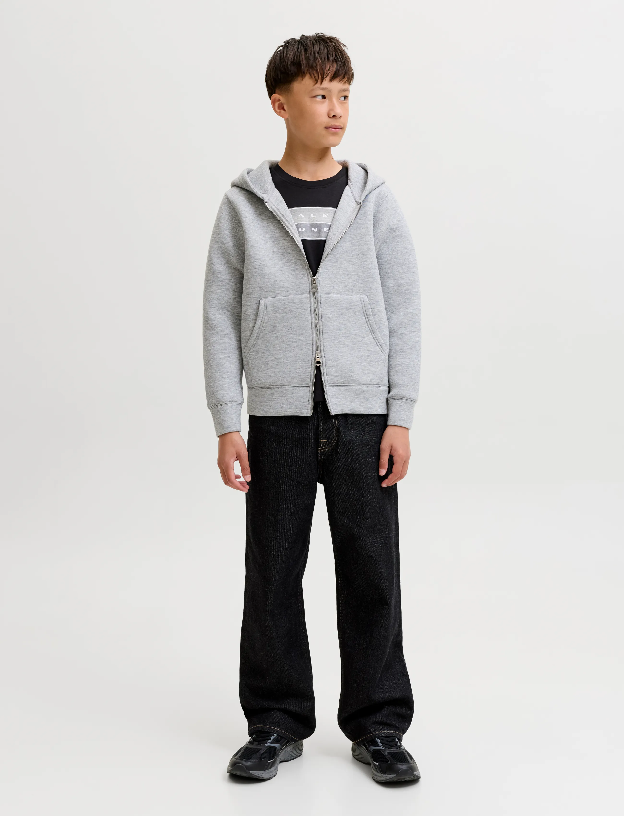Jack & Jones - JCOFUSION DOTS PRINT TEE SS CN SN JNR - kurzärmelige - black - 4