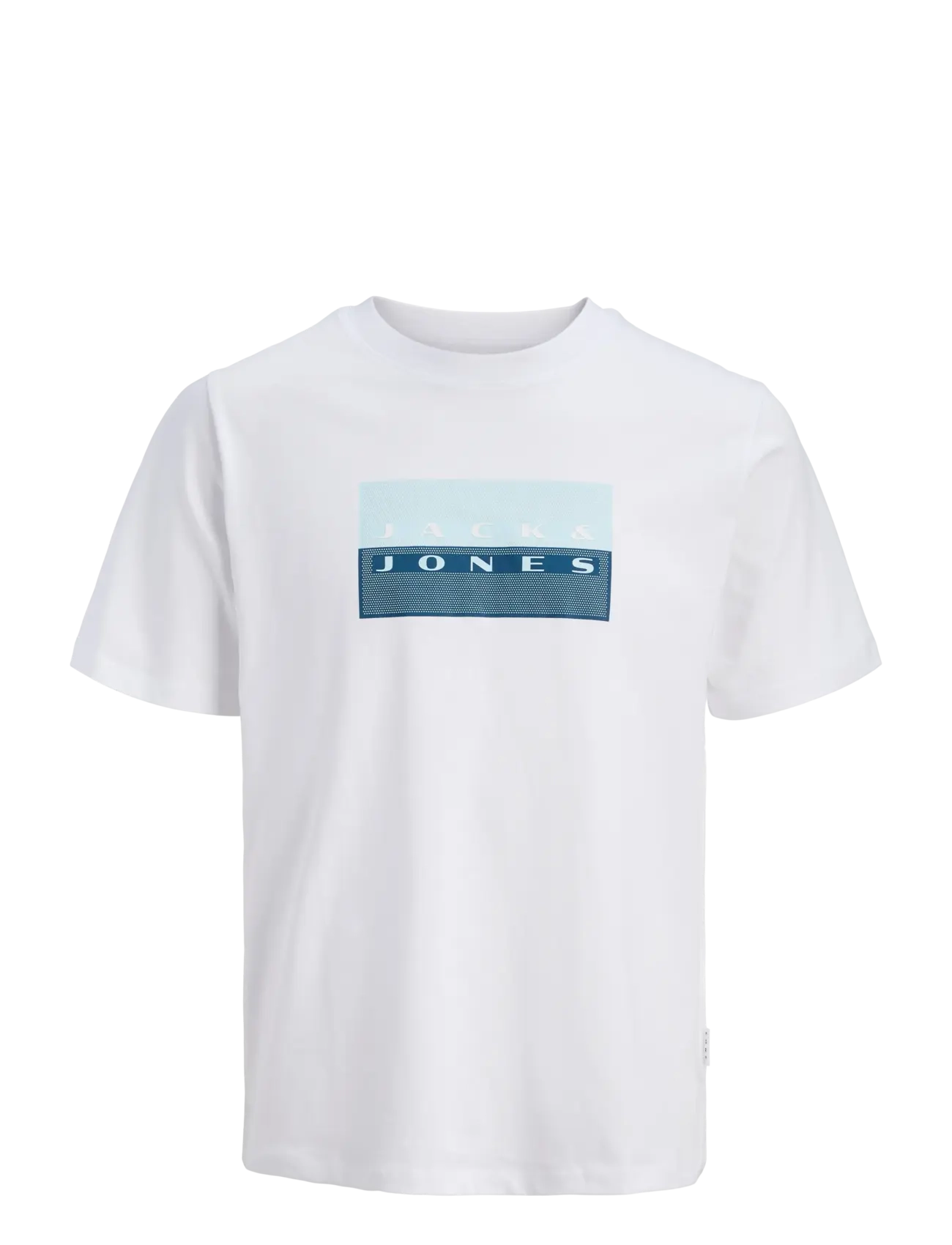 Jack & Jones JCOFUSION DOTS PRINT TEE SS CN SN JNR - Pluusid - BRIGHT WHITE / white