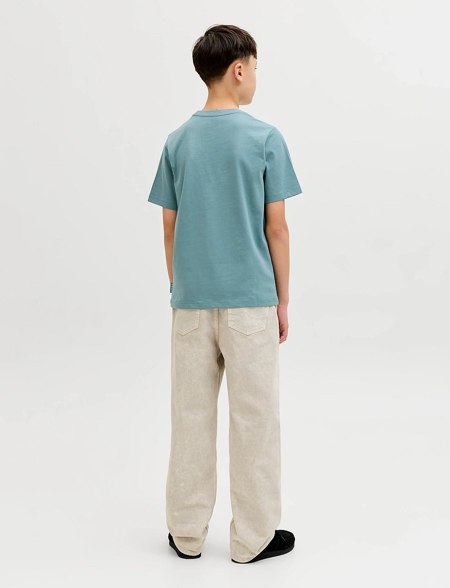 Jack & Jones - JCOFUSION DOTS PRINT TEE SS CN SN JNR - lühikeste varrukatega t-särgid - north atlantic - 2