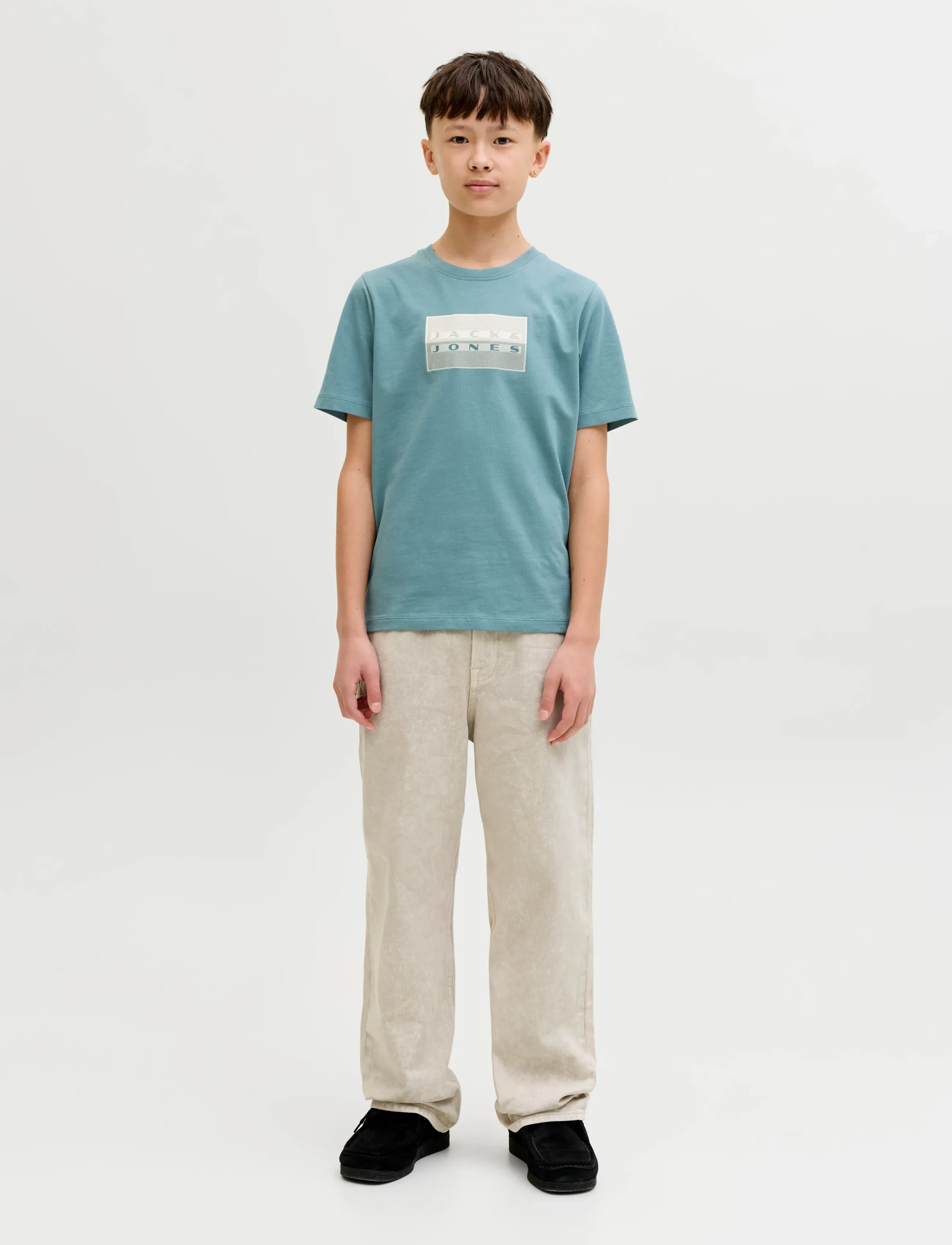 Jack & Jones - JCOFUSION DOTS PRINT TEE SS CN SN JNR - kortærmede t-shirts - north atlantic - 3