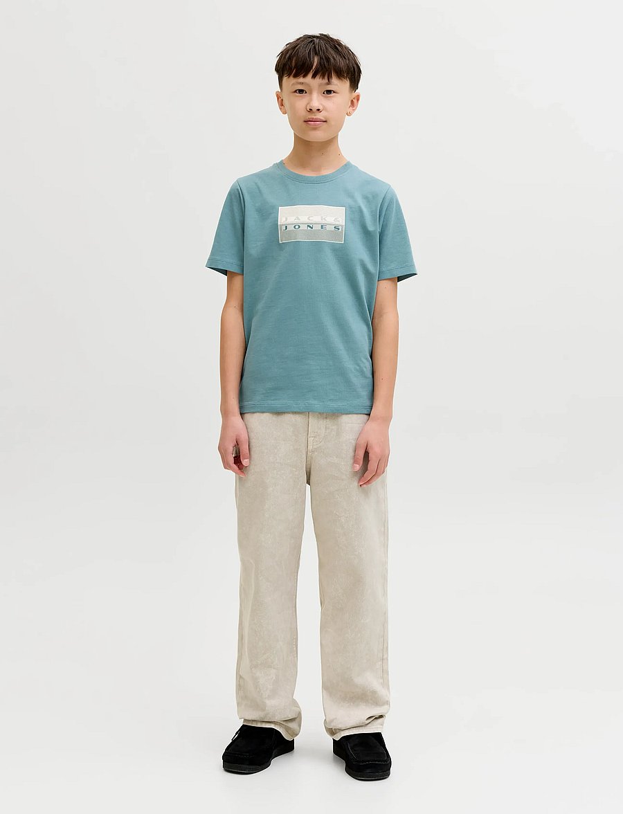 Jack & Jones - JCOFUSION DOTS PRINT TEE SS CN SN JNR - lühikeste varrukatega t-särgid - north atlantic - 3