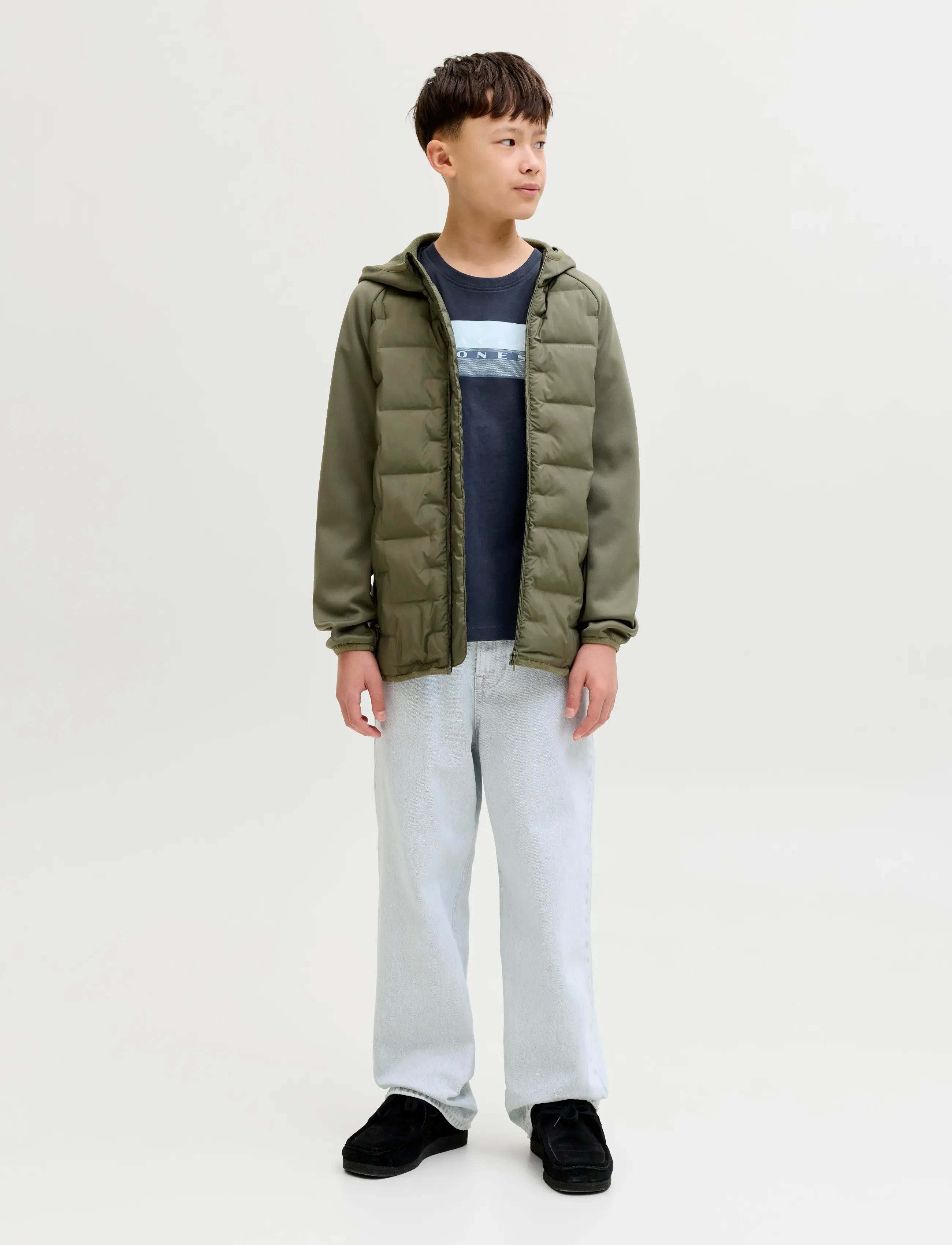 Jack & Jones - JCOFUSION DOTS PRINT TEE SS CN SN JNR - kurzärmelige - outer space - 3