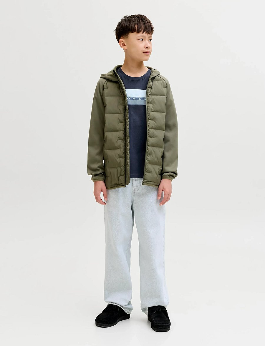 Jack & Jones - JCOFUSION DOTS PRINT TEE SS CN SN JNR - kurzärmelige - outer space - 3