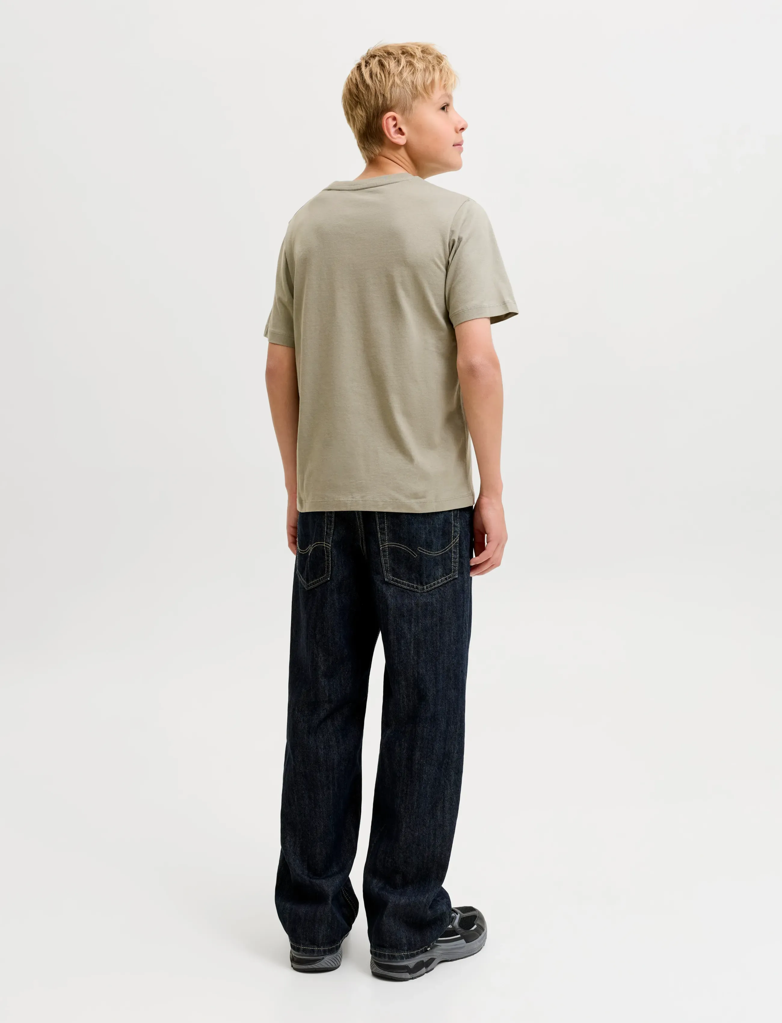 Jack & Jones - JCOFUSION DOTS PRINT TEE SS CN SN JNR - kurzärmelige - vetiver - 3
