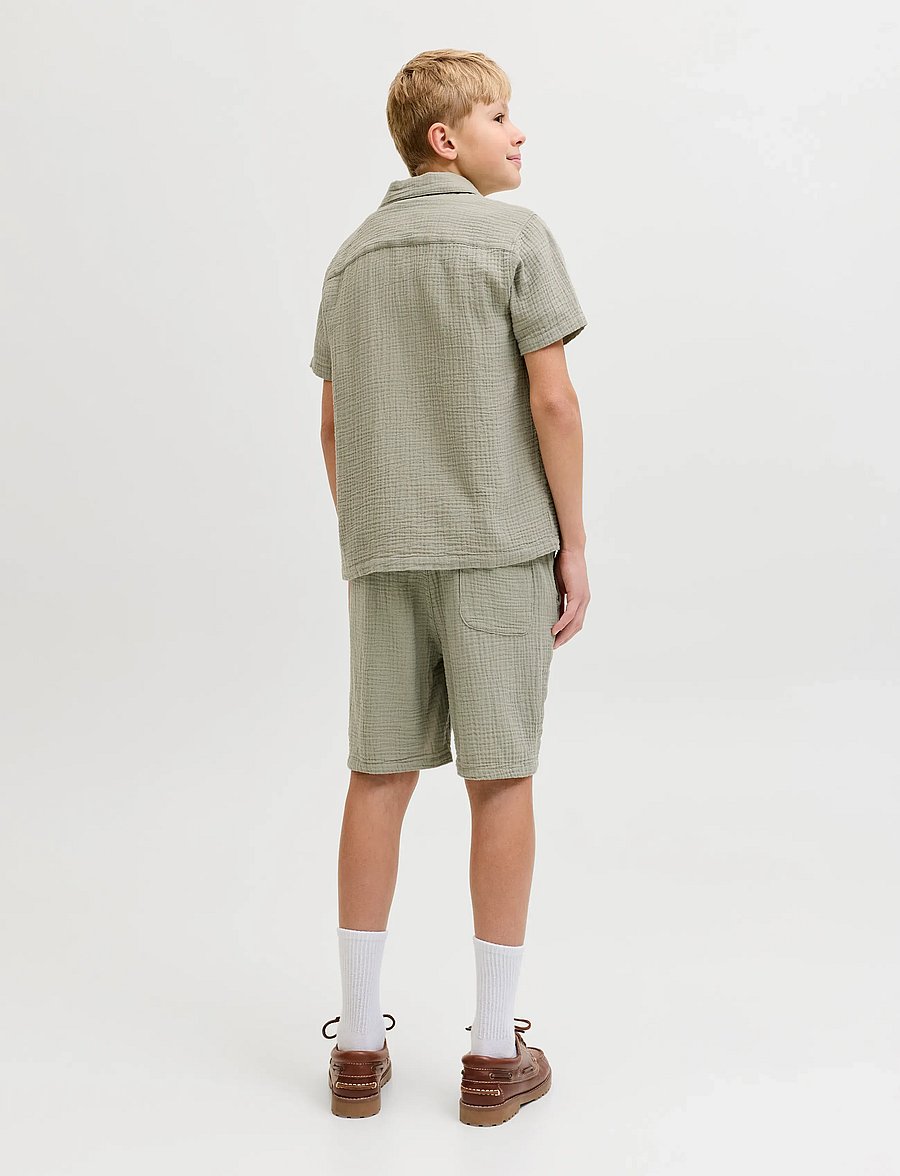 Jack & Jones - JPSTJAIDEN PATRAS JOGGER SHORT SRT JNR - shorts en molleton - seagrass - 3