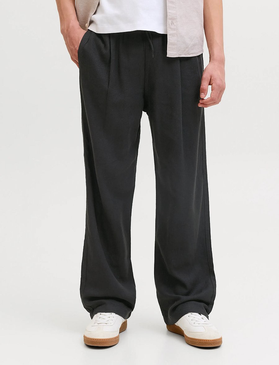 Jack & Jones - JPSTBILL ANDROS VIS LB JOGGER JNR - leinen-kleidung - black - 0