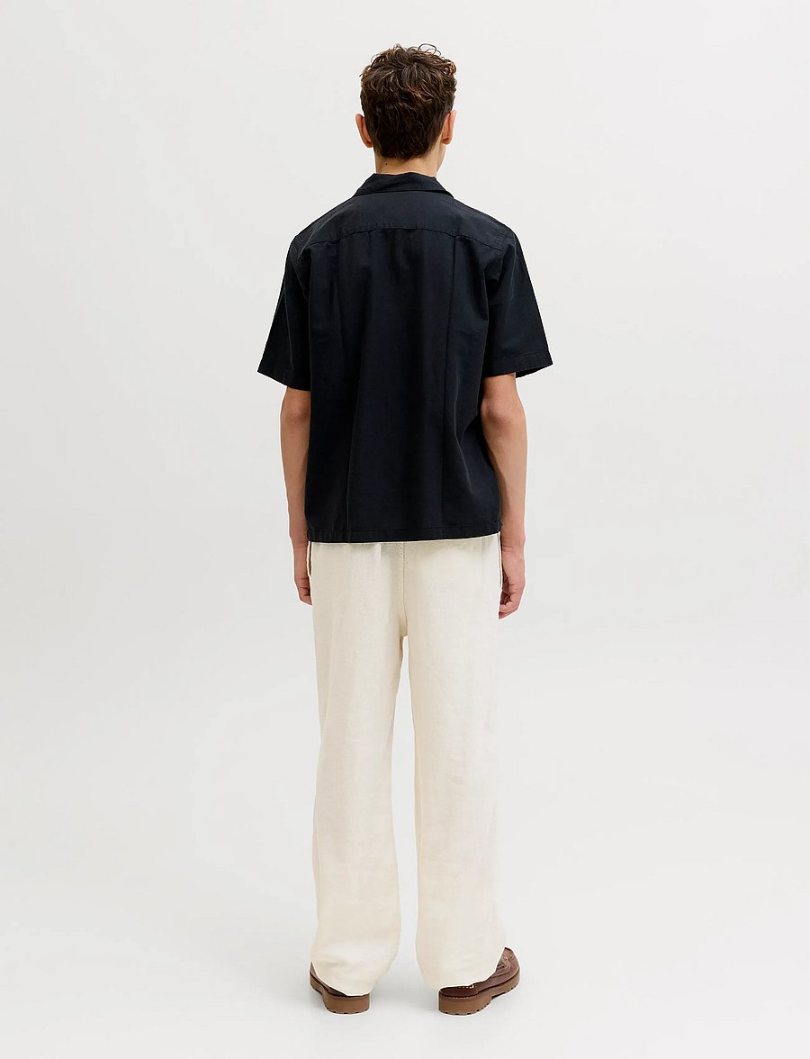 Jack & Jones - JPSTBILL ANDROS VIS LB JOGGER JNR - leinen-kleidung - cloud dancer - 3