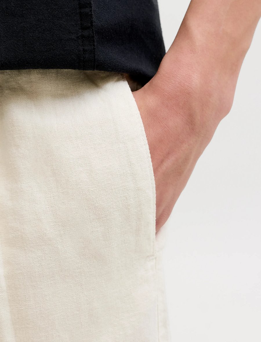 Jack & Jones - JPSTBILL ANDROS VIS LB JOGGER JNR - leinen-kleidung - cloud dancer - 5