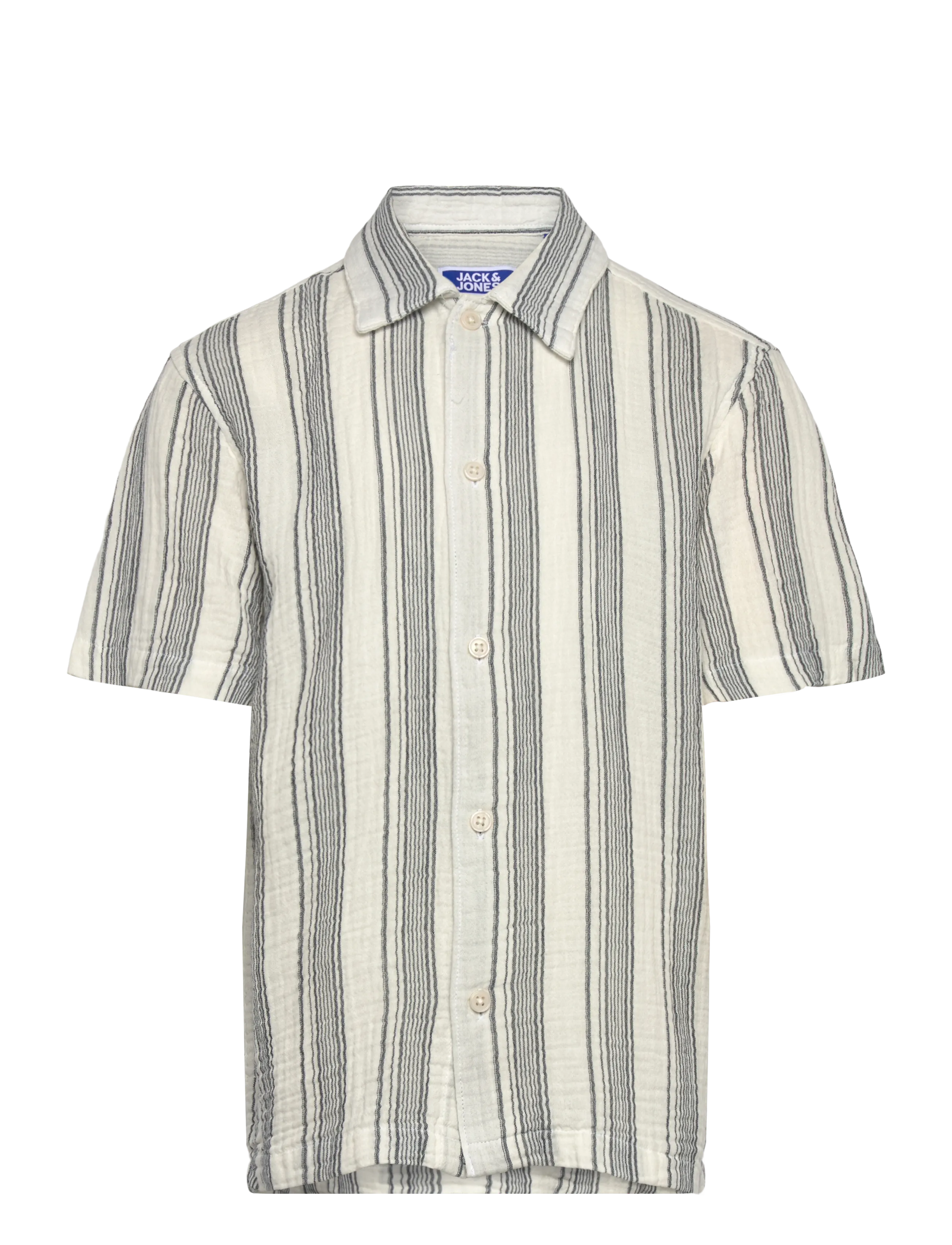 Jack & Jones JORNANTUCKET DOUBLE CLOTH SHIRT SS JNR - Överdelar - SKY CAPTAIN / multi