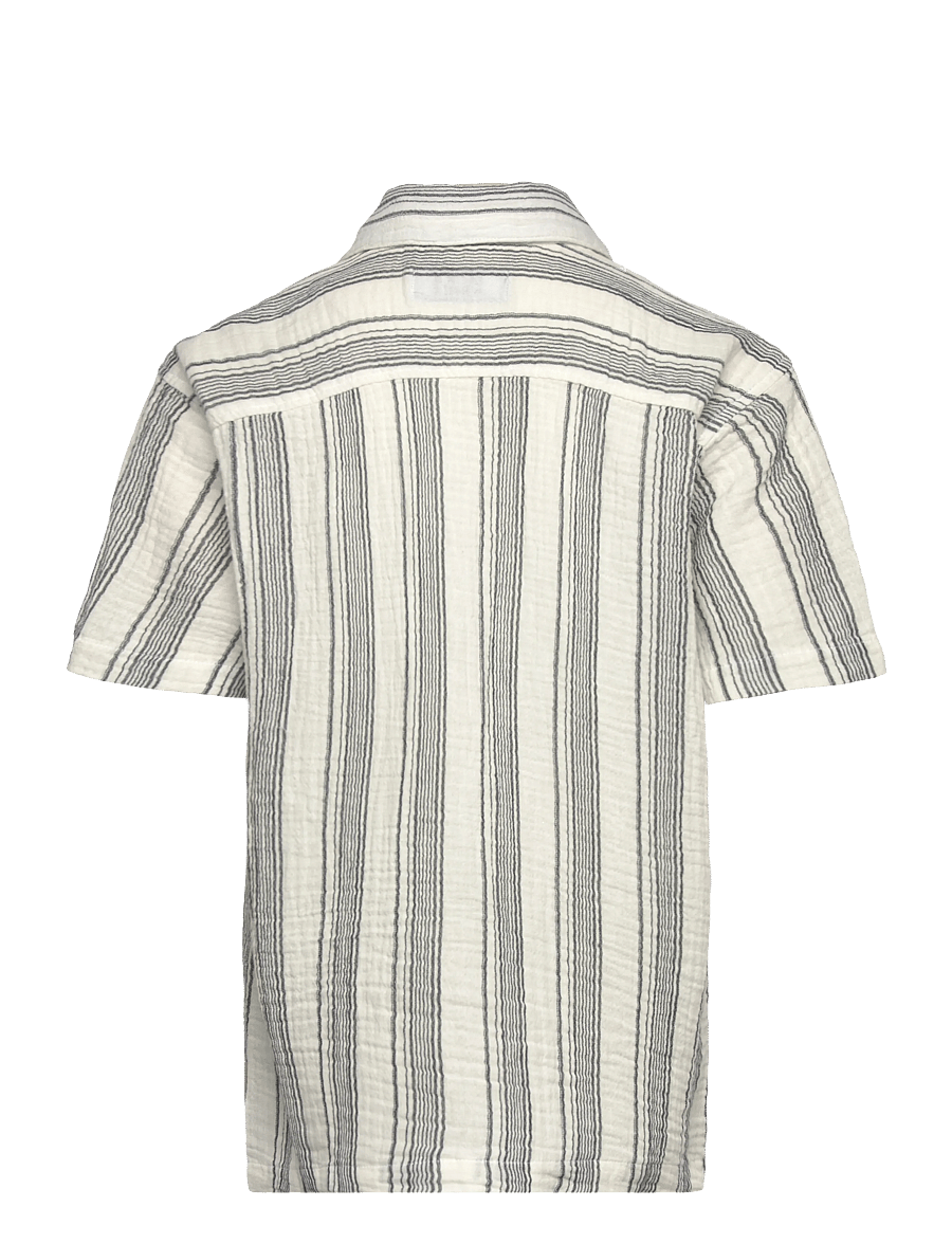 Jack & Jones - JORNANTUCKET DOUBLE CLOTH SHIRT SS JNR - kortærmede skjorter - sky captain - 1