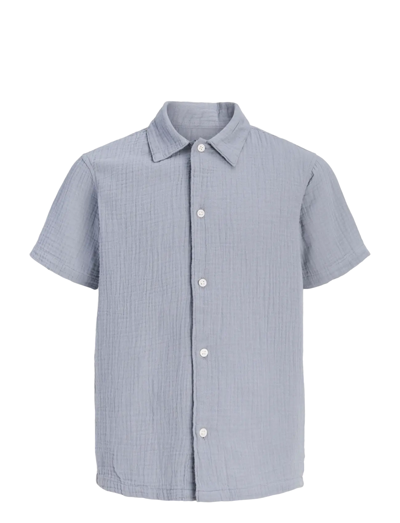 JACK & JONES Jornantucket Double Cloth Shirt Ss Jnr Blau - 176 - Kinder