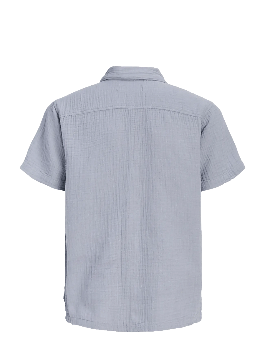 Jack & Jones - JORNANTUCKET DOUBLE CLOTH SHIRT SS JNR - skjorter - tradewinds - 2