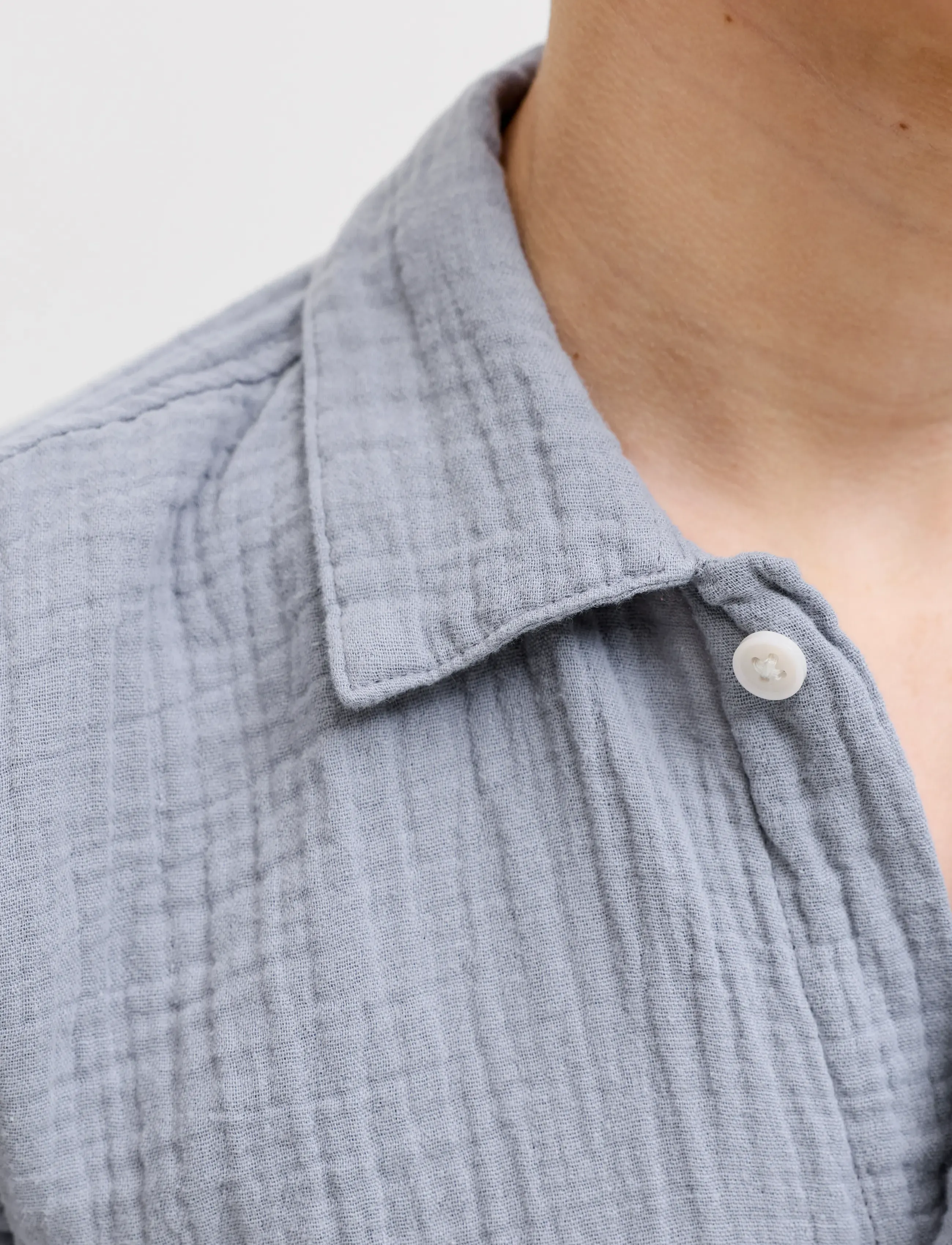 Jack & Jones - JORNANTUCKET DOUBLE CLOTH SHIRT SS JNR - skjorter - tradewinds - 5