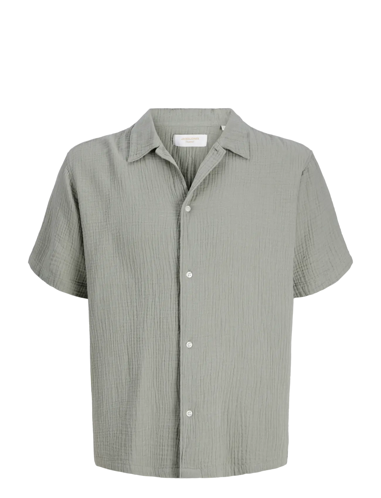Jack & Jones JORNANTUCKET DOUBLE CLOTH SHIRT SS MNI - Skjorter - SEAGRASS / khaki/green