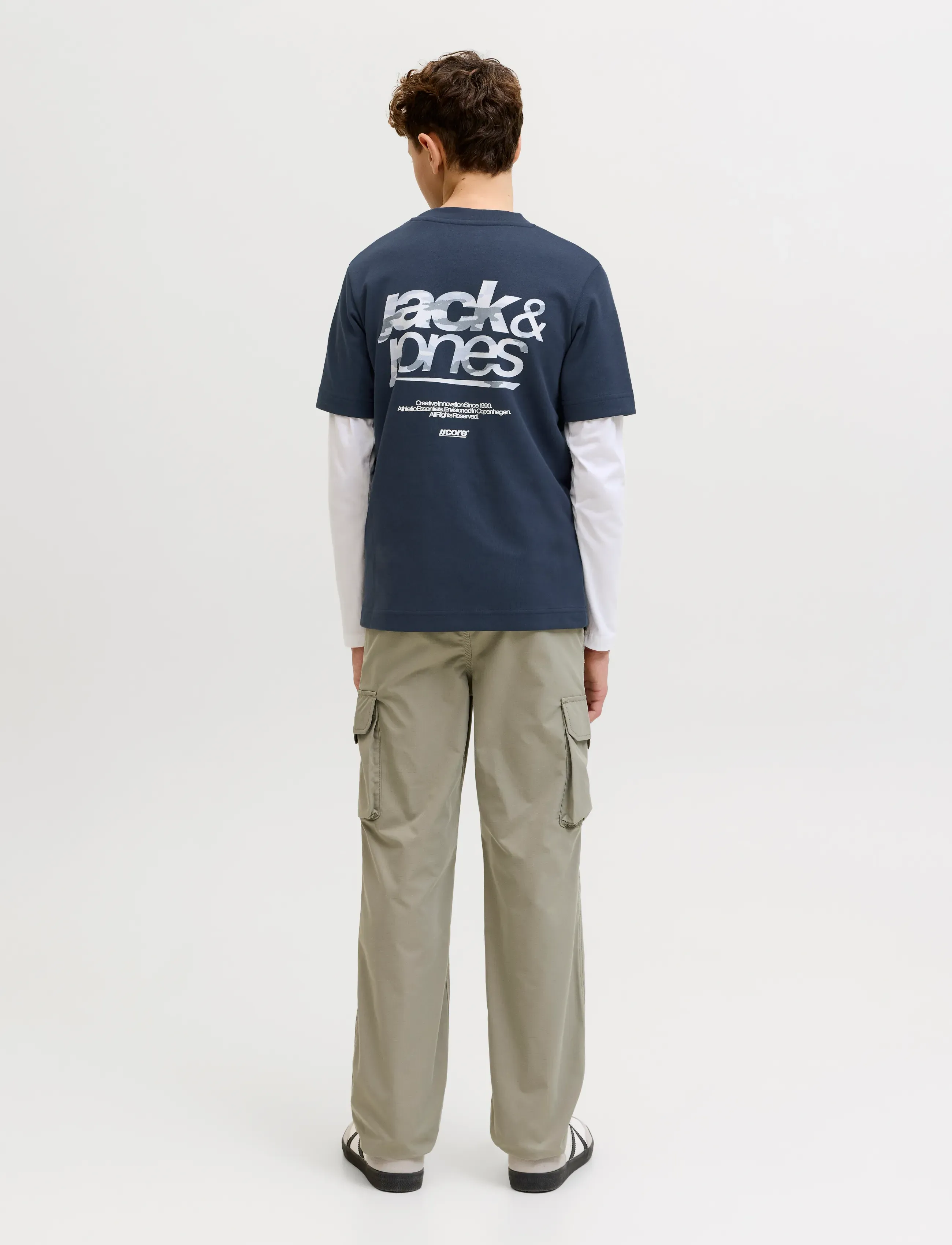 Jack & Jones - JCOBREEZE BACK PRINT TEE SS CN EA26 JNR - kurzärmelige - outer space - 3