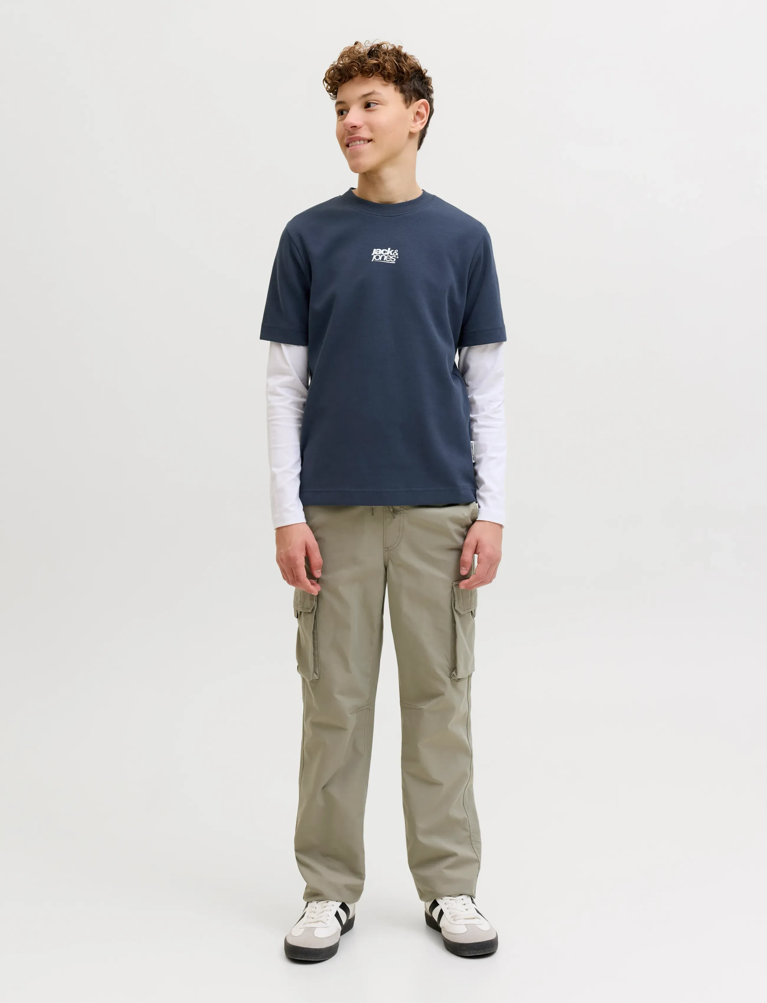 Jack & Jones - JCOBREEZE BACK PRINT TEE SS CN EA26 JNR - kurzärmelige - outer space - 4