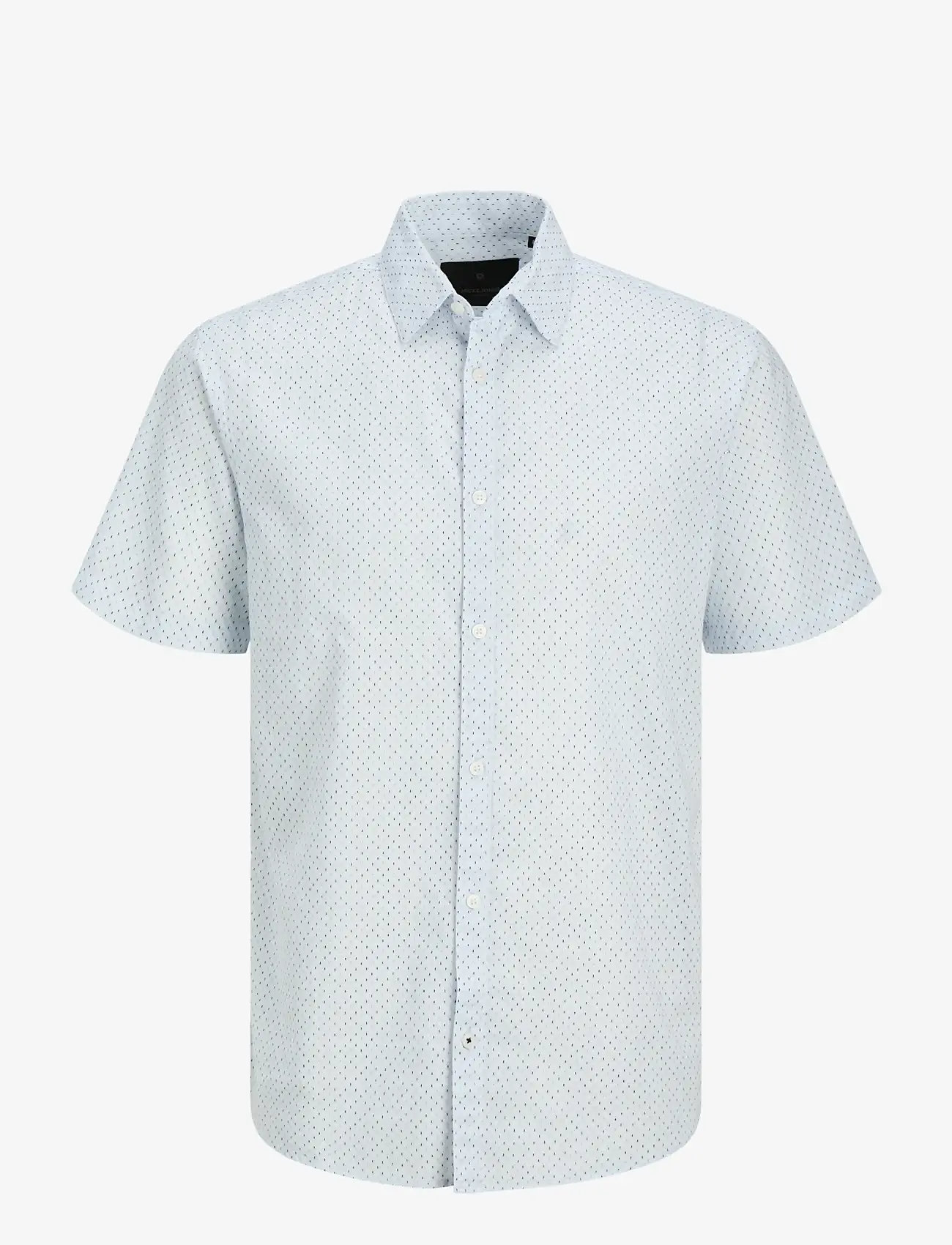 Jack & Jones - JPRBLASUMMER LINENBLEND PRINT S/S  JNR - kurzärmlige hemden - cashmere blue - 0