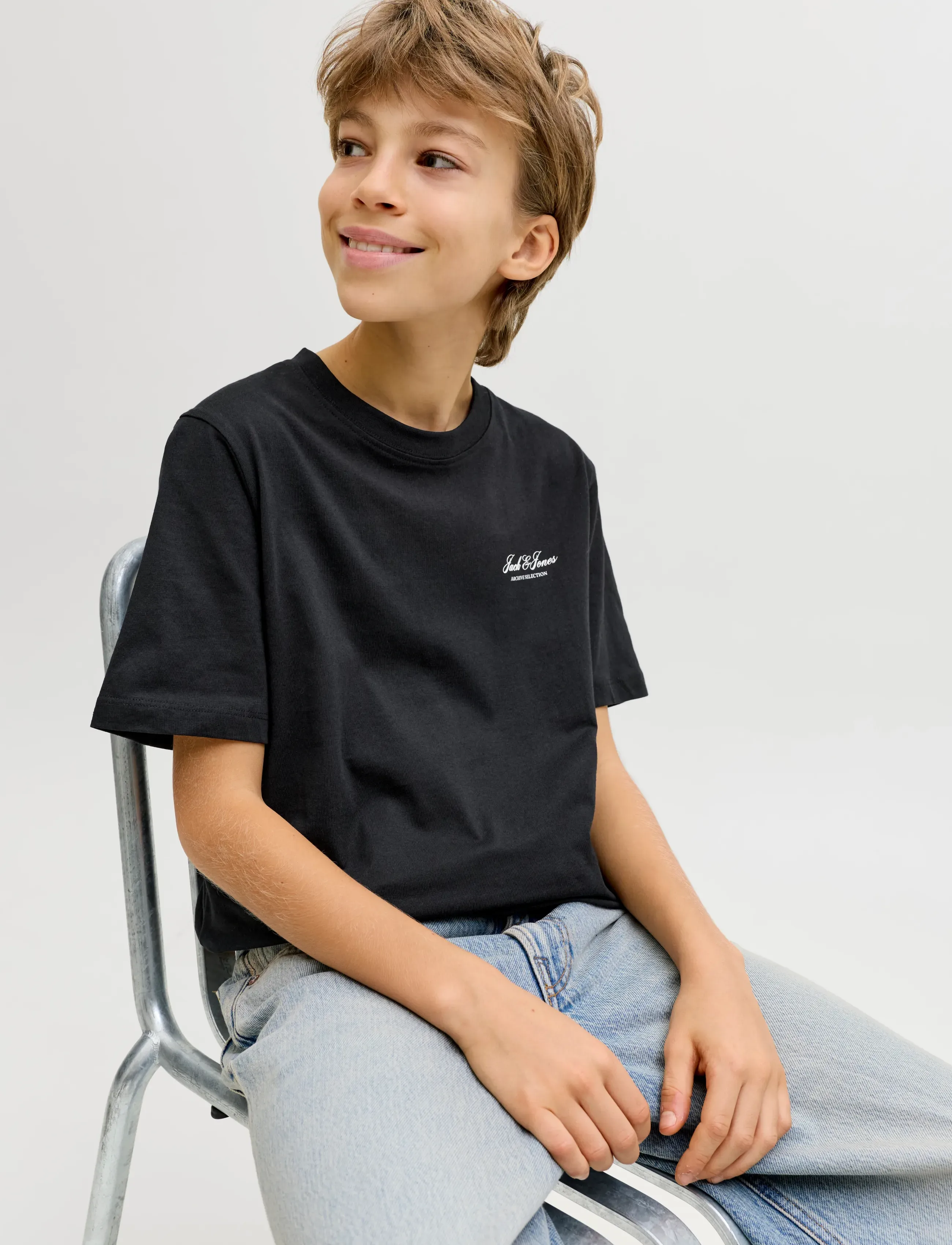 Jack & Jones - JJEARCHIVE GRAPHIC TEE SS ONECK NOOS JNR - kortærmede t-shirts - black - 5