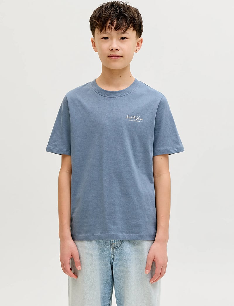 Jack & Jones - JJEARCHIVE GRAPHIC TEE SS ONECK NOOS JNR - kortærmede t-shirts - blue mirage - 0