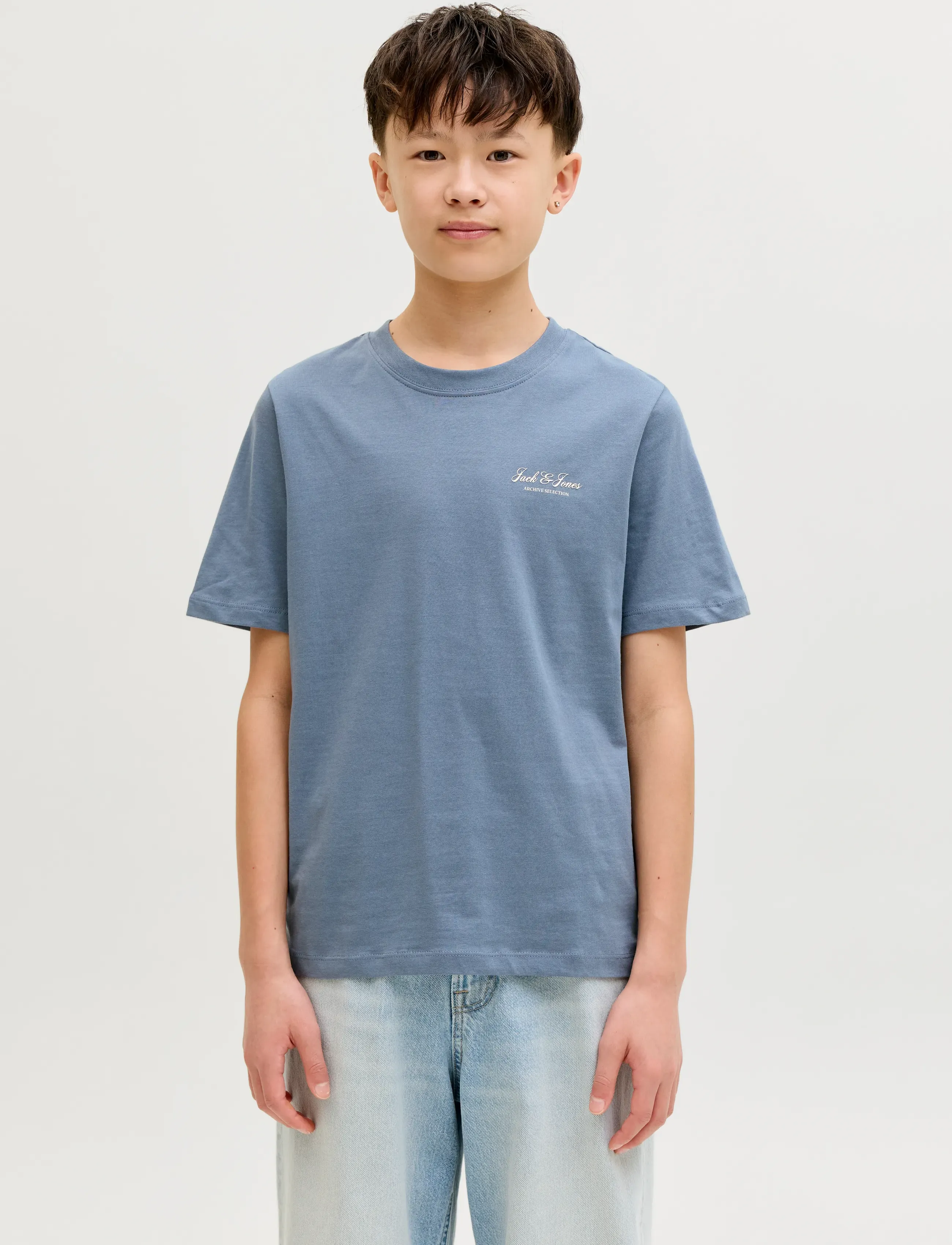 Jack & Jones JJEARCHIVE GRAPHIC TEE SS ONECK NOOS JNR - Kortærmede T-shirts - BLUE MIRAGE / blue