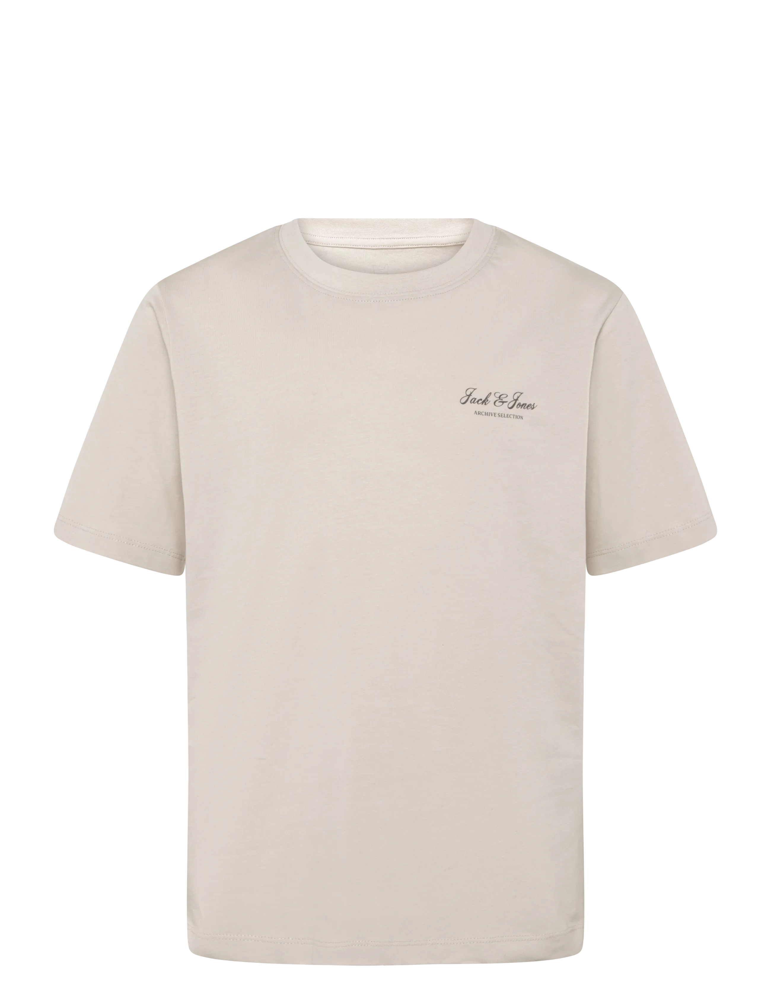 Jack & Jones JJEARCHIVE GRAPHIC TEE SS ONECK NOOS JNR - Topid - MOONBEAM / beige