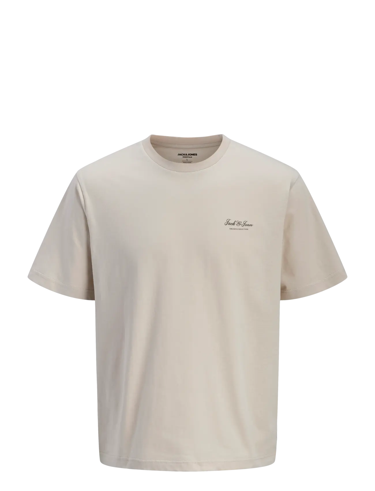 Jack & Jones JJEARCHIVE GRAPHIC TEE SS ONECK NOOS JNR - App deal - MOONBEAM / beige