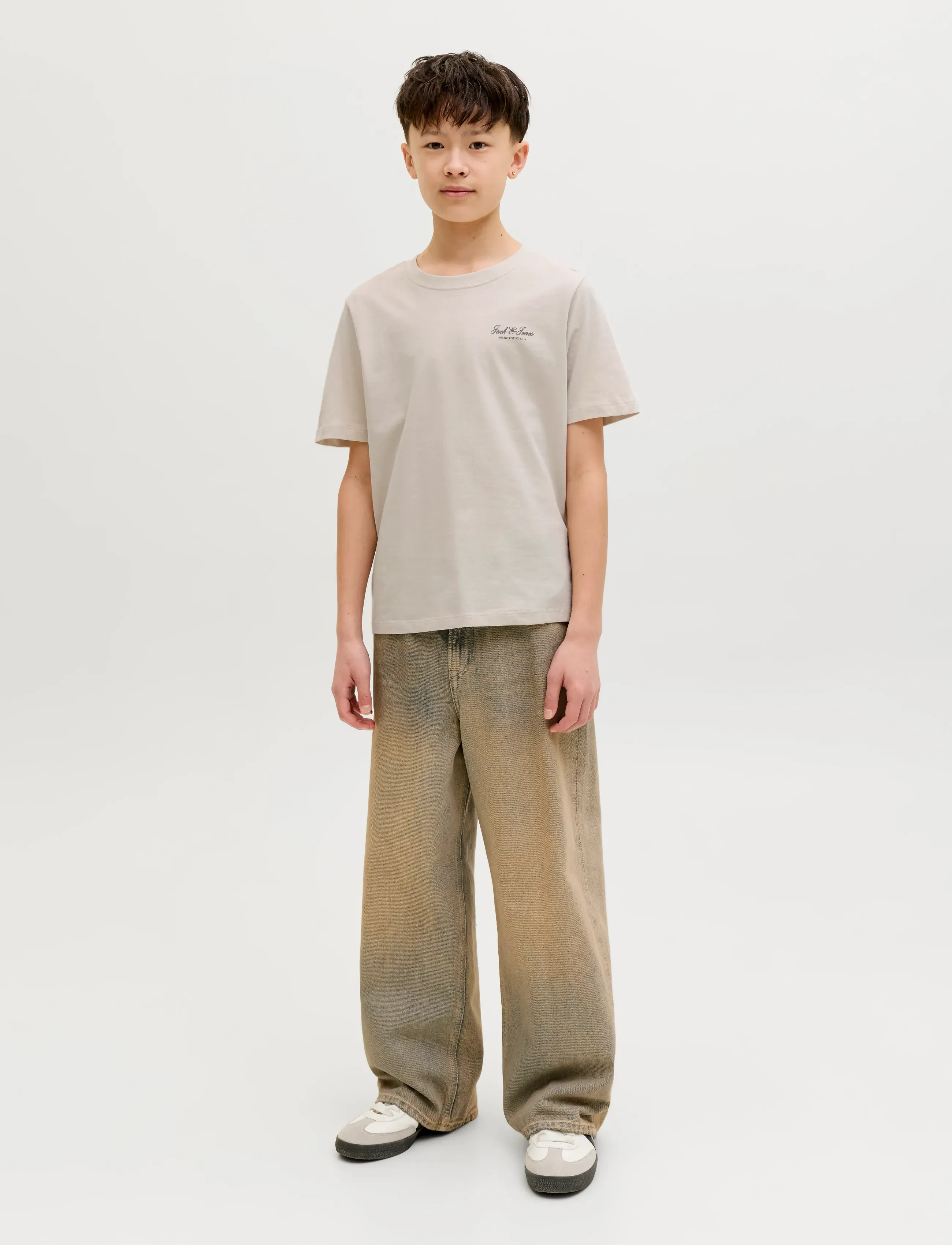 Jack & Jones - JJEARCHIVE GRAPHIC TEE SS ONECK NOOS JNR - kortærmede t-shirts - moonbeam - 3