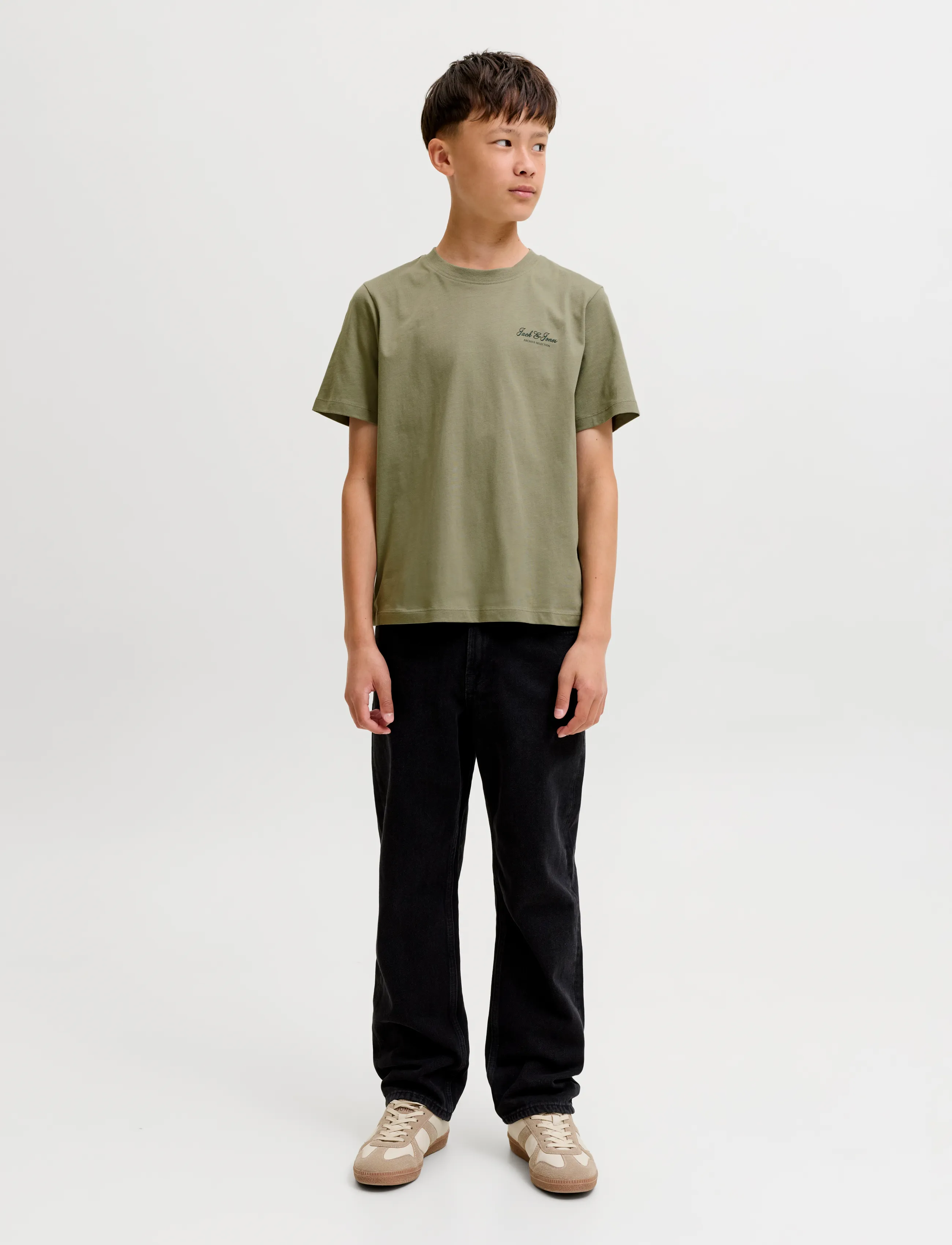 Jack & Jones - JJEARCHIVE GRAPHIC TEE SS ONECK NOOS JNR - lühikeste varrukatega t-särgid - vetiver - 3