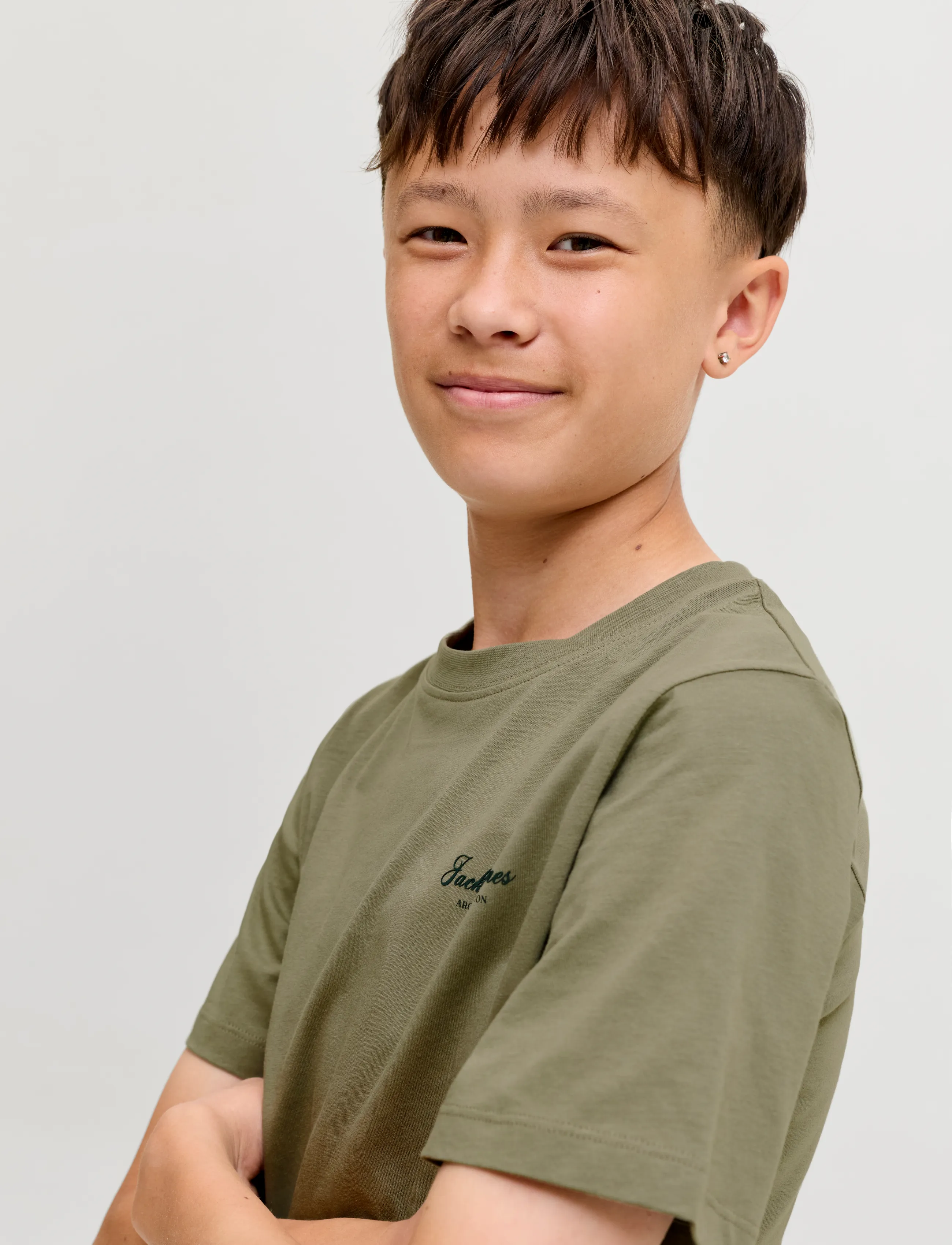 Jack & Jones - JJEARCHIVE GRAPHIC TEE SS ONECK NOOS JNR - lühikeste varrukatega t-särgid - vetiver - 5