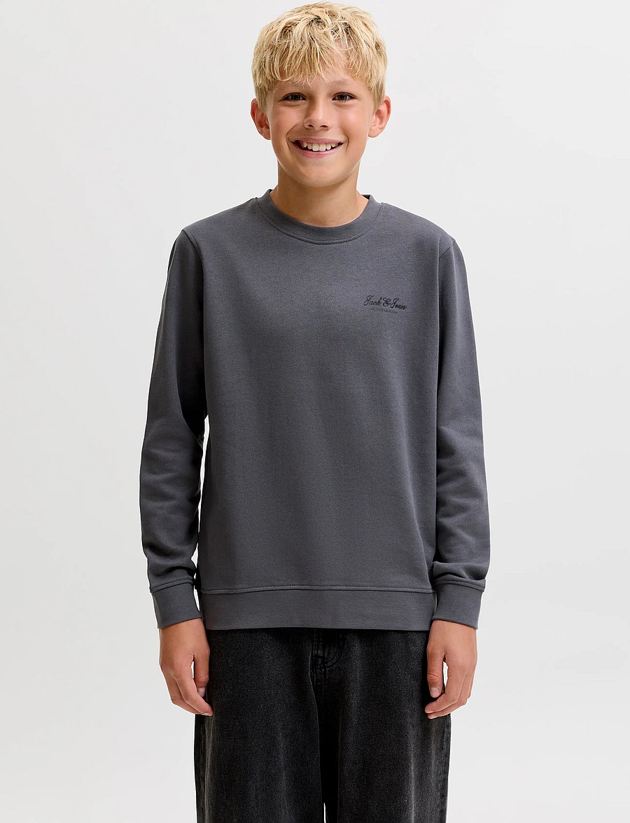 Jack & Jones - JJEARCHIVE GRAPHIC SWEAT CN SN JNR - sweatshirts - asphalt - 0