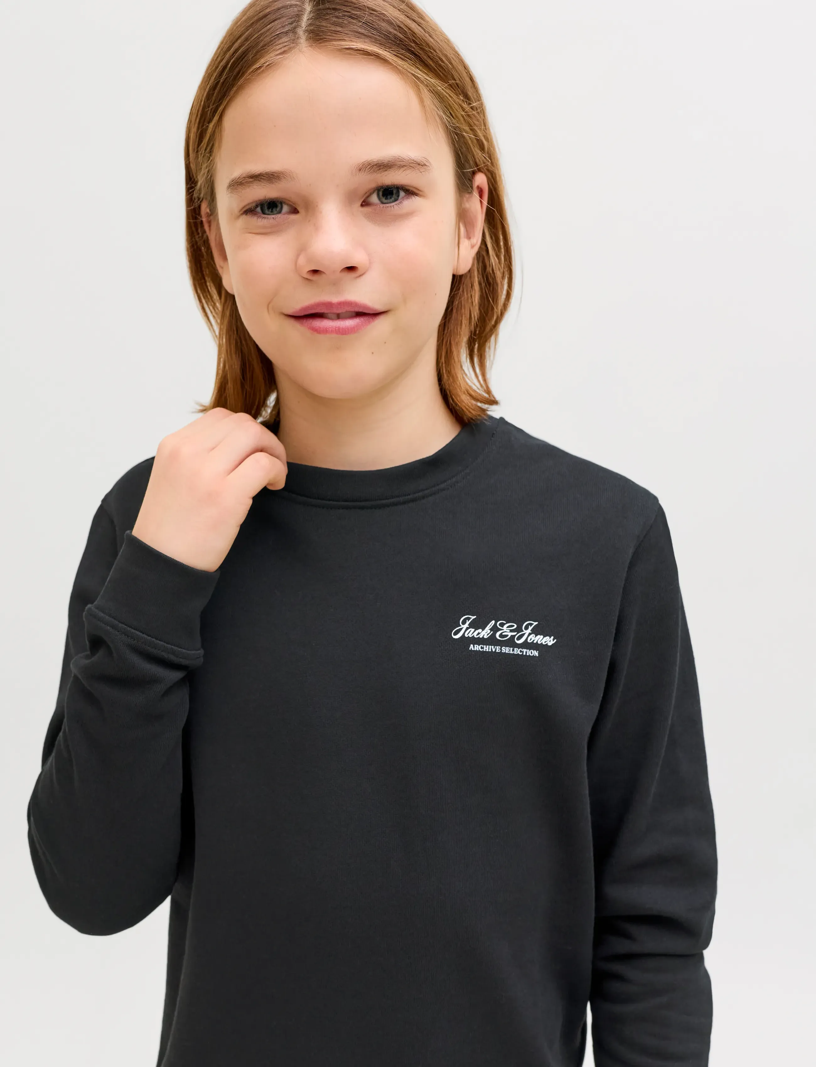 Jack & Jones - JJEARCHIVE GRAPHIC SWEAT CN SN JNR - sweatshirts - black - 5