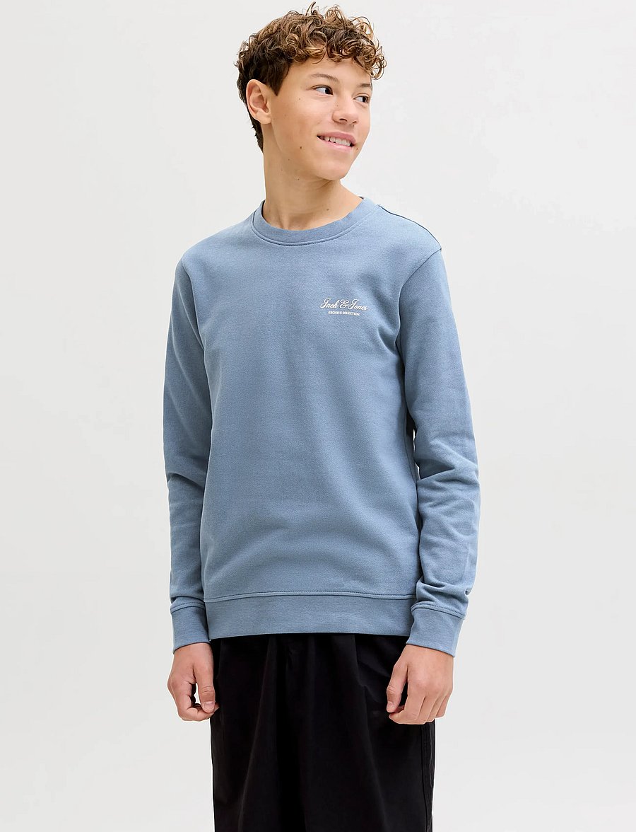 Jack & Jones - JJEARCHIVE GRAPHIC SWEAT CN SN JNR - sweatshirts - blue mirage - 0