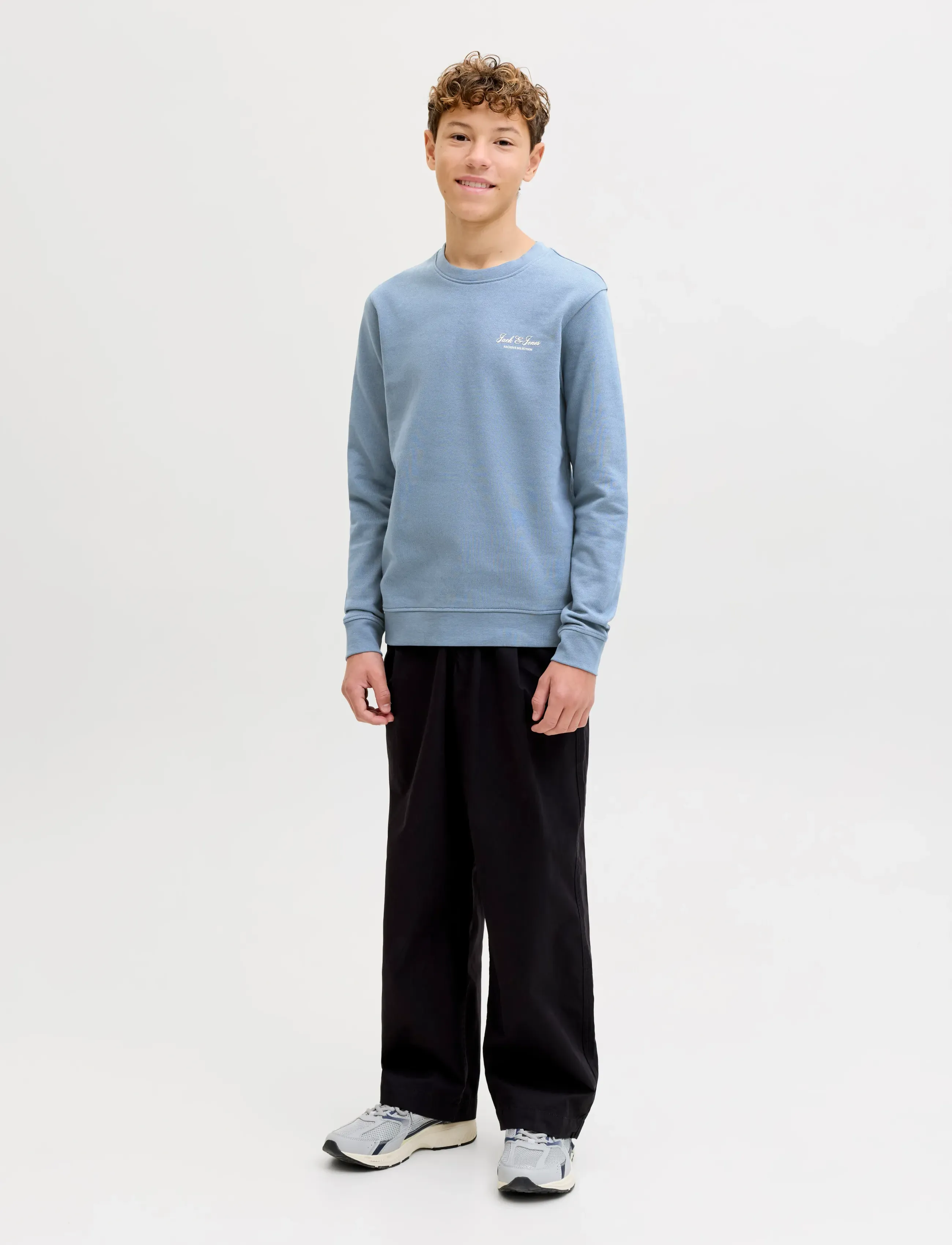 Jack & Jones - JJEARCHIVE GRAPHIC SWEAT CN SN JNR - sweatshirts - blue mirage - 3