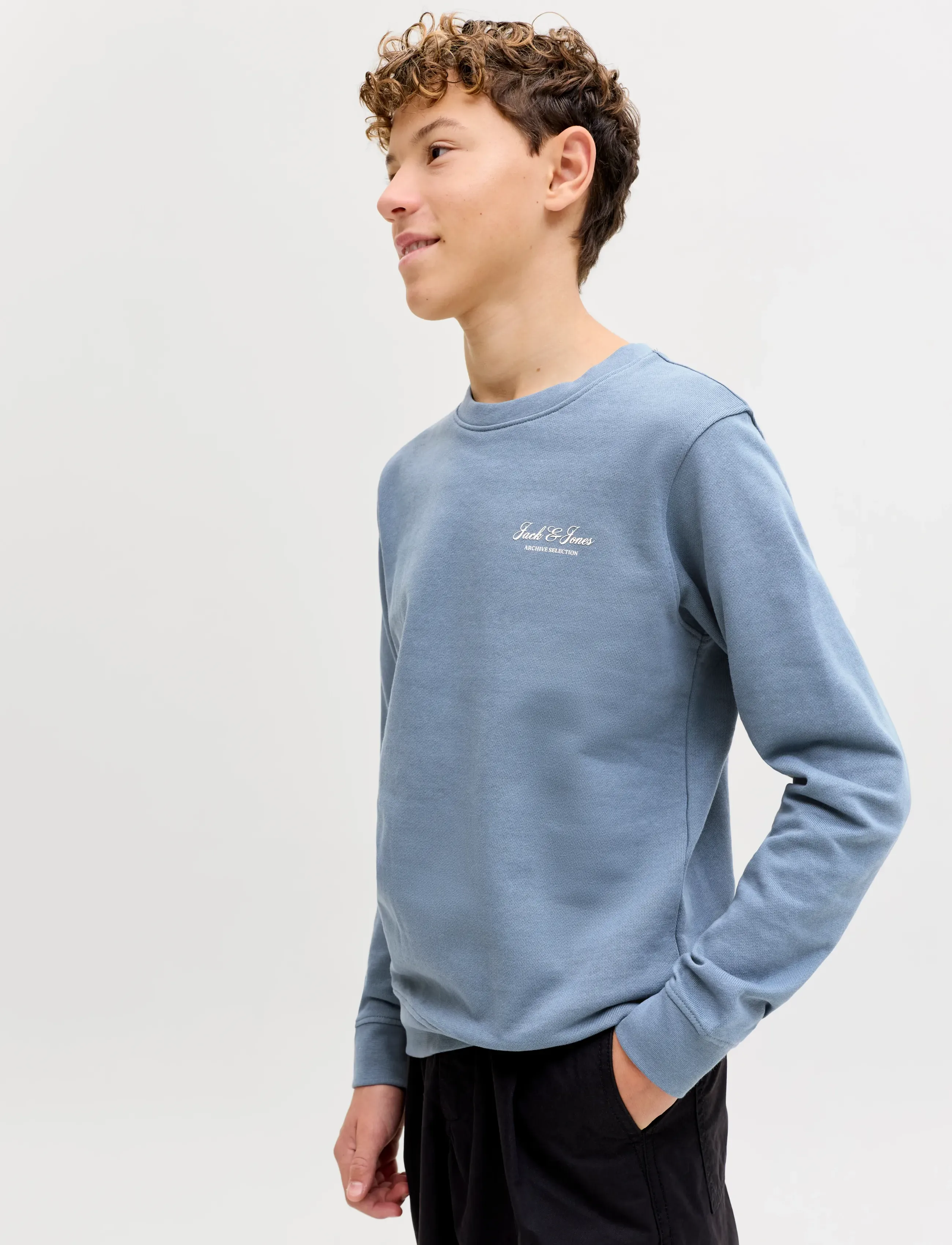 Jack & Jones - JJEARCHIVE GRAPHIC SWEAT CN SN JNR - sweatshirts - blue mirage - 5