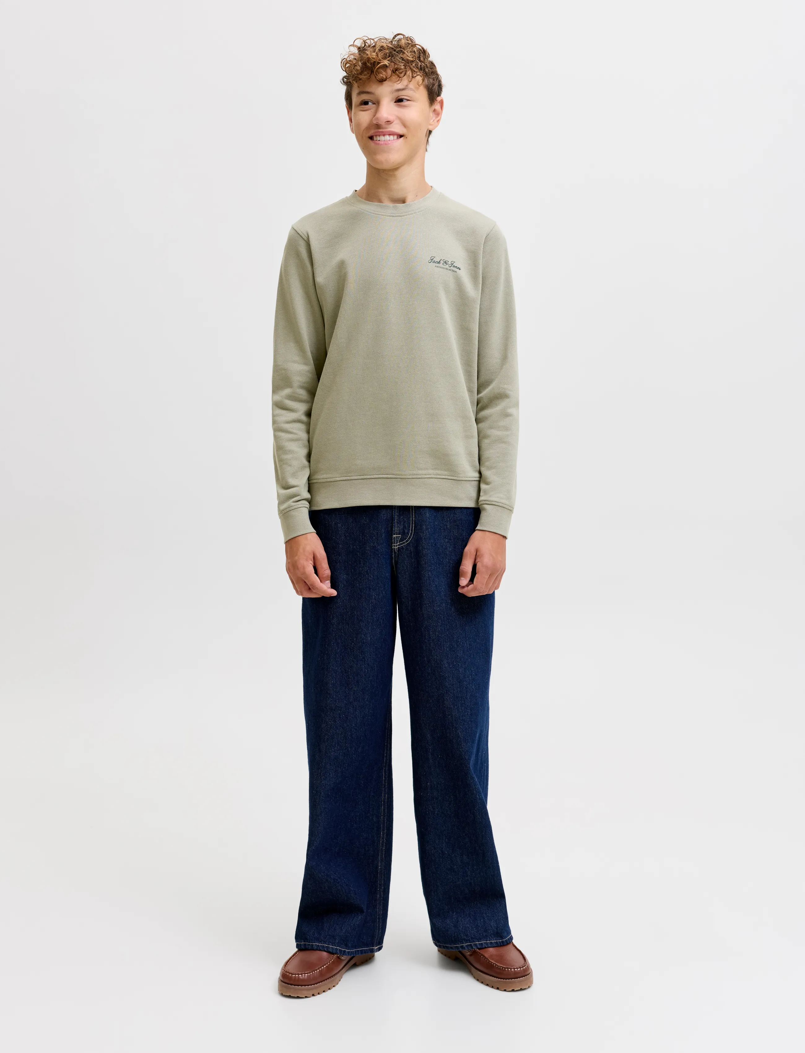 Jack & Jones - JJEARCHIVE GRAPHIC SWEAT CN SN JNR - dressipluusid - vetiver - 3