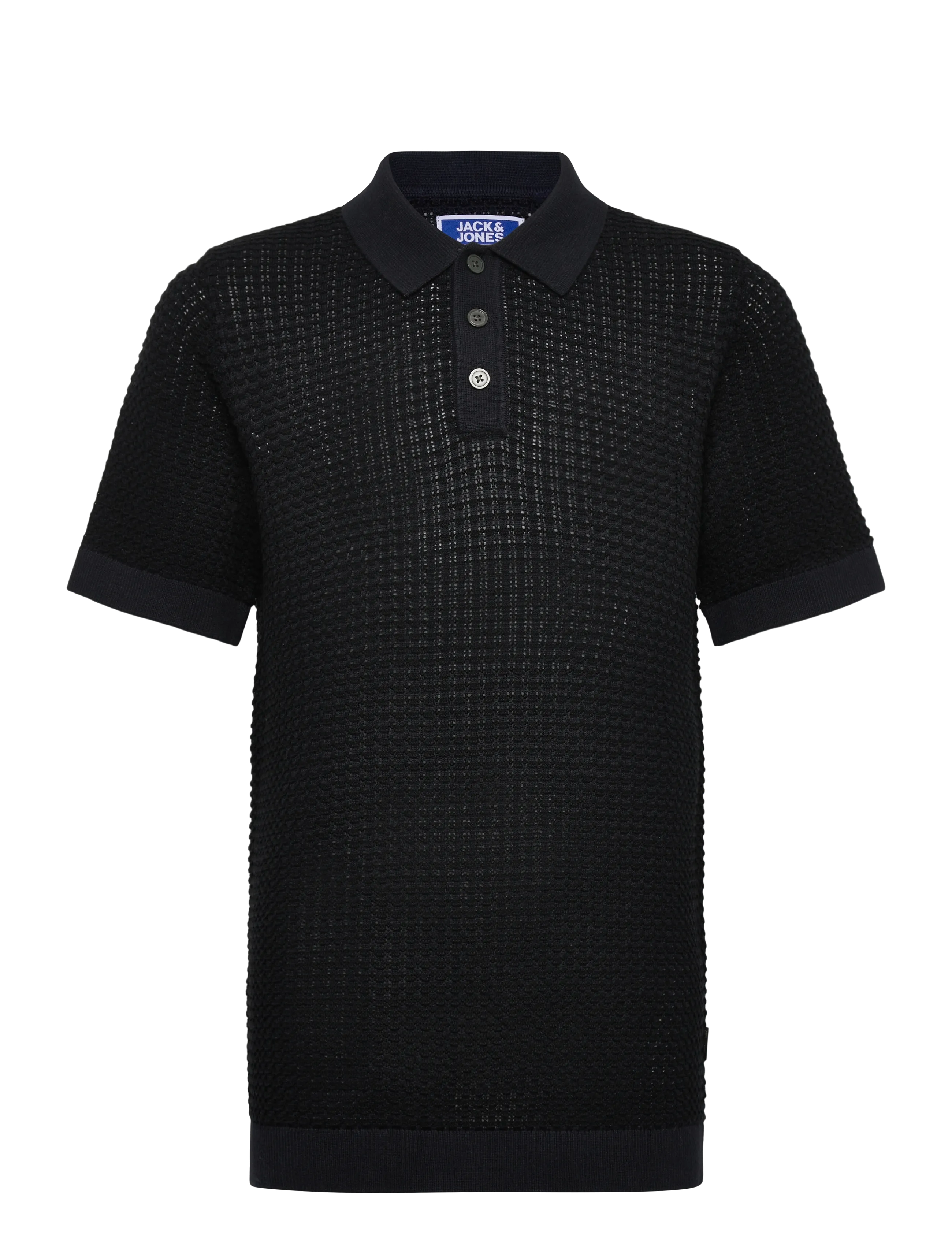 Jack & Jones JPRBLUKINGSLEY KNIT POLO SS JNR - Poloer - SKY CAPTAIN / black