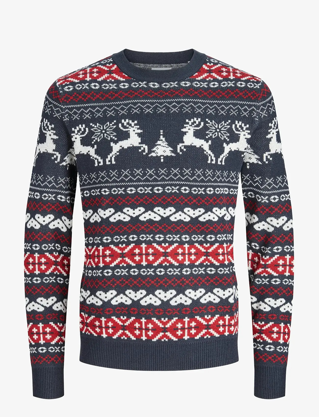 Jack & Jones - JJXMAS FROSTY KNIT CREW NECK JNR - džemprid - sky captain - 1