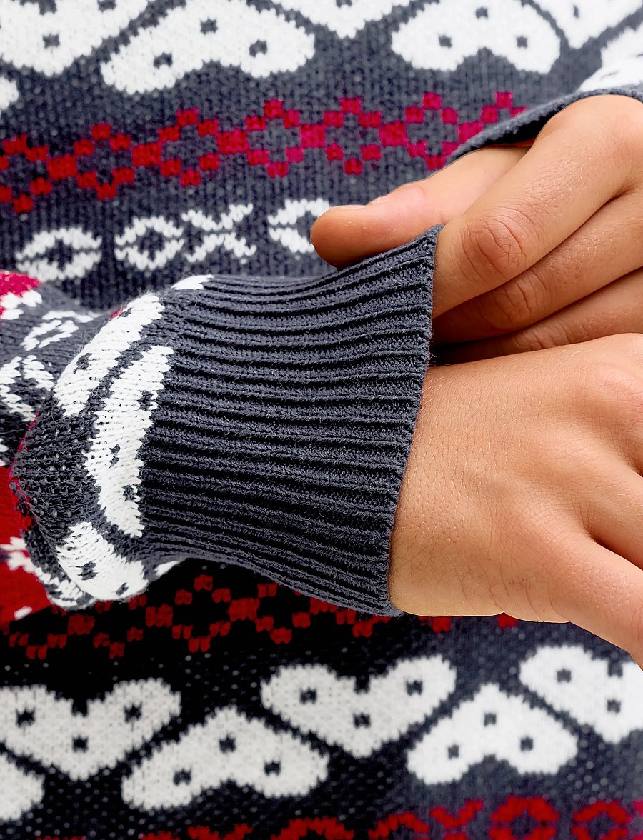 Jack & Jones - JJXMAS FROSTY KNIT CREW NECK JNR - pullover - sky captain - 5