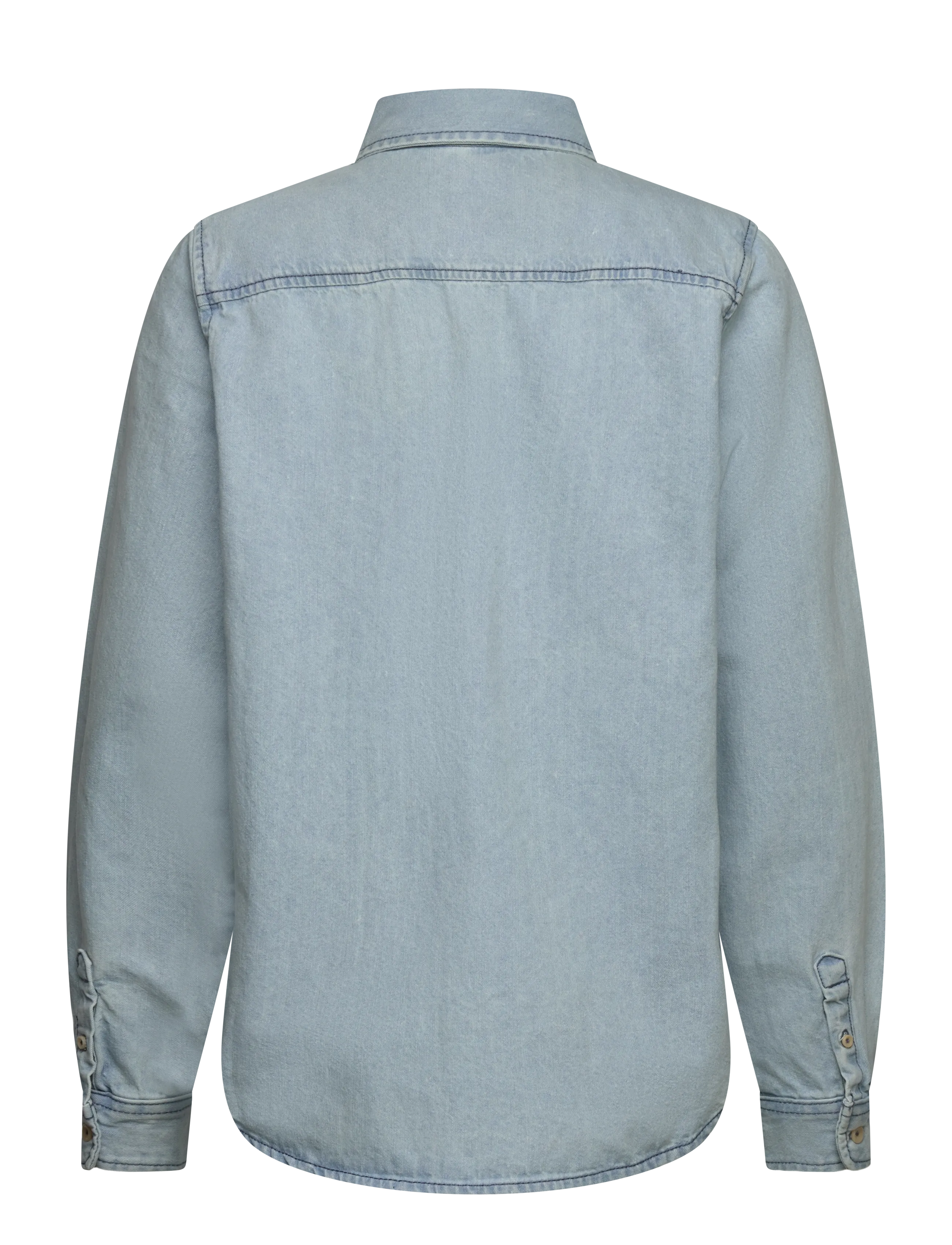 Jack & Jones - JJESTANLEY JJSHIRT AT 021 NOOS JNR - langærmede skjorter - blue denim - 1